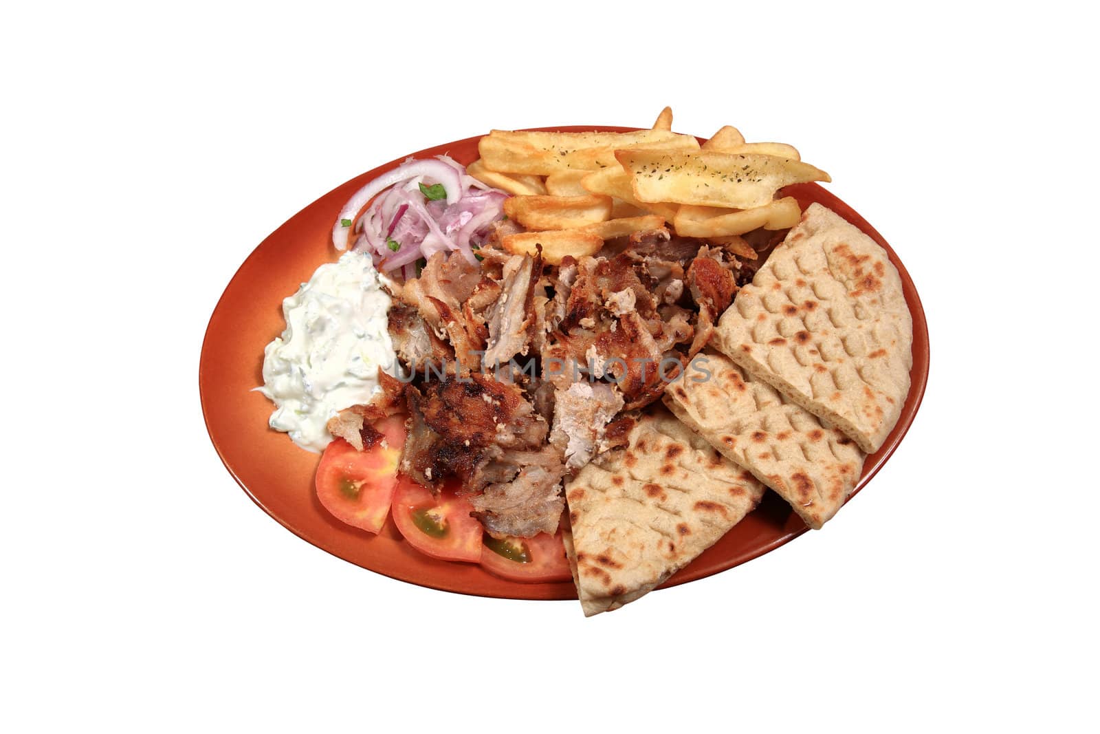 kebab served on a plate by smoxx