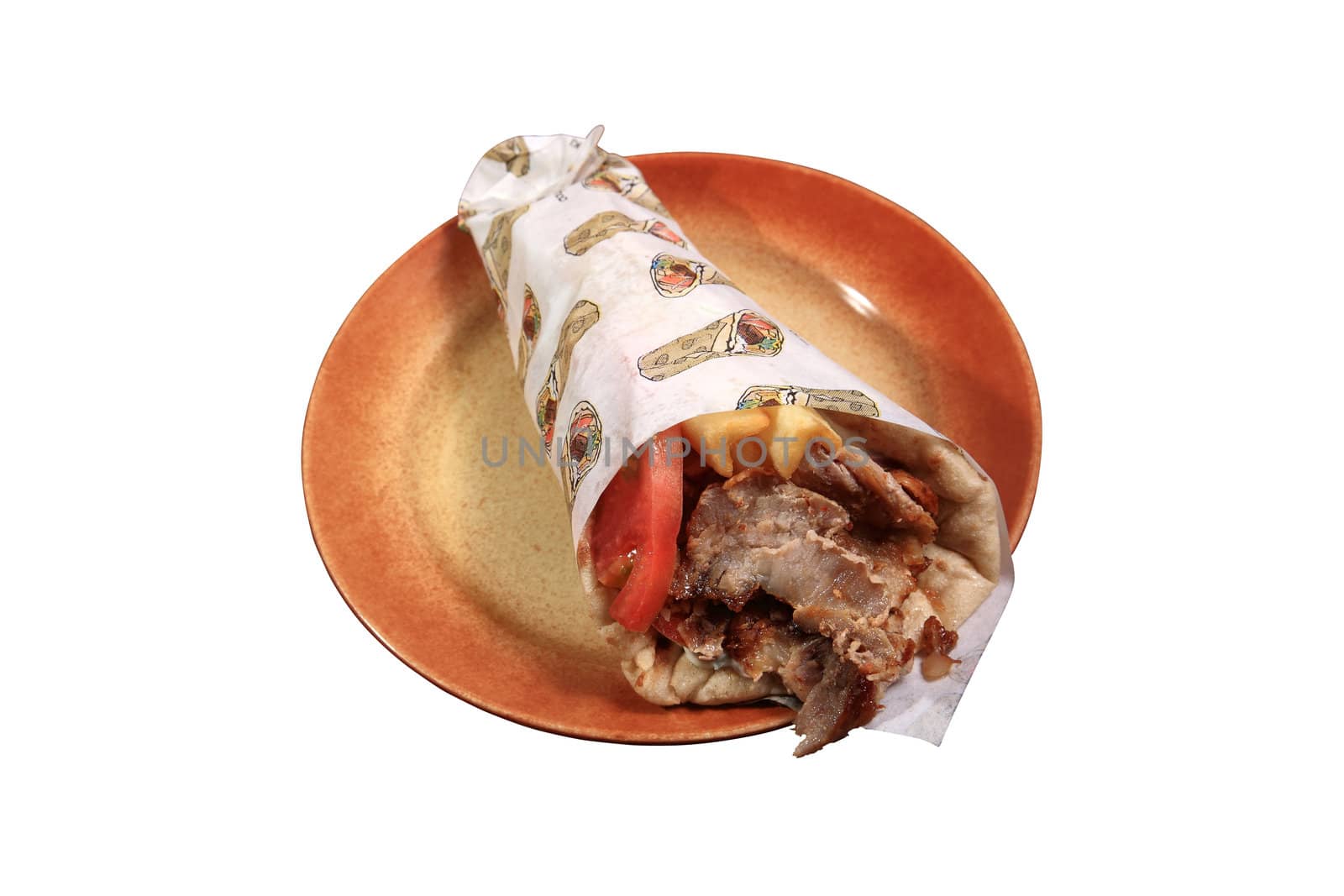 kebab wraped in pita bread by smoxx