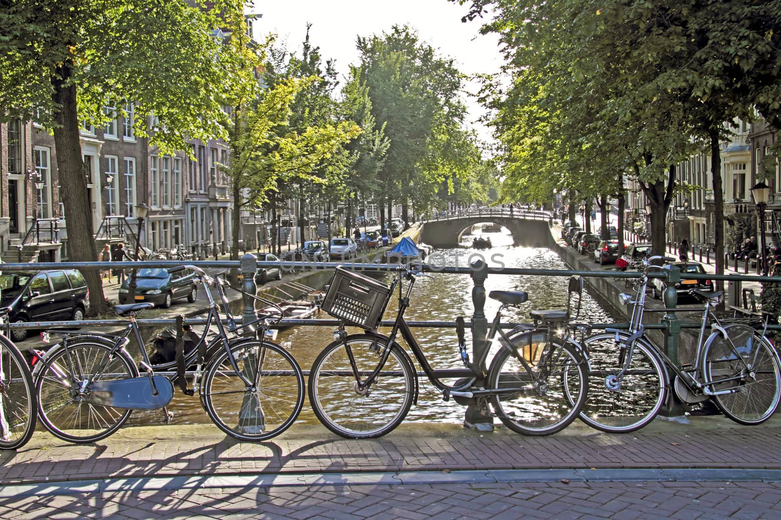 City scenic from Amsterdam in the Netherlands