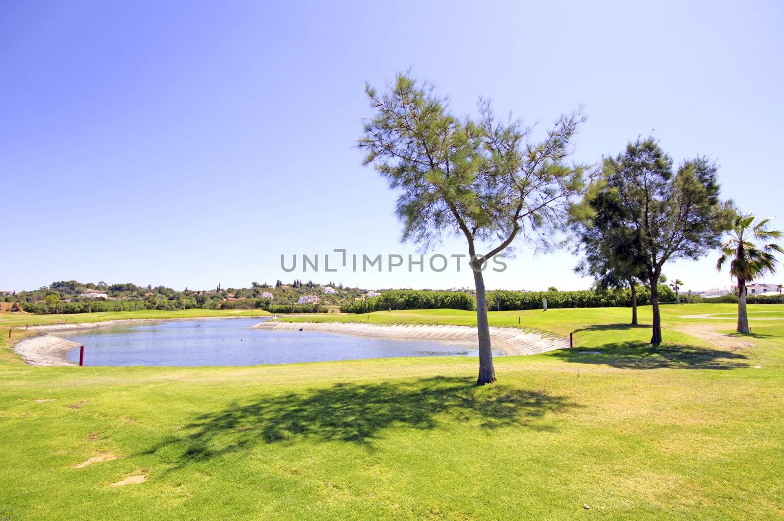 Golf course in the Algarve Portugal