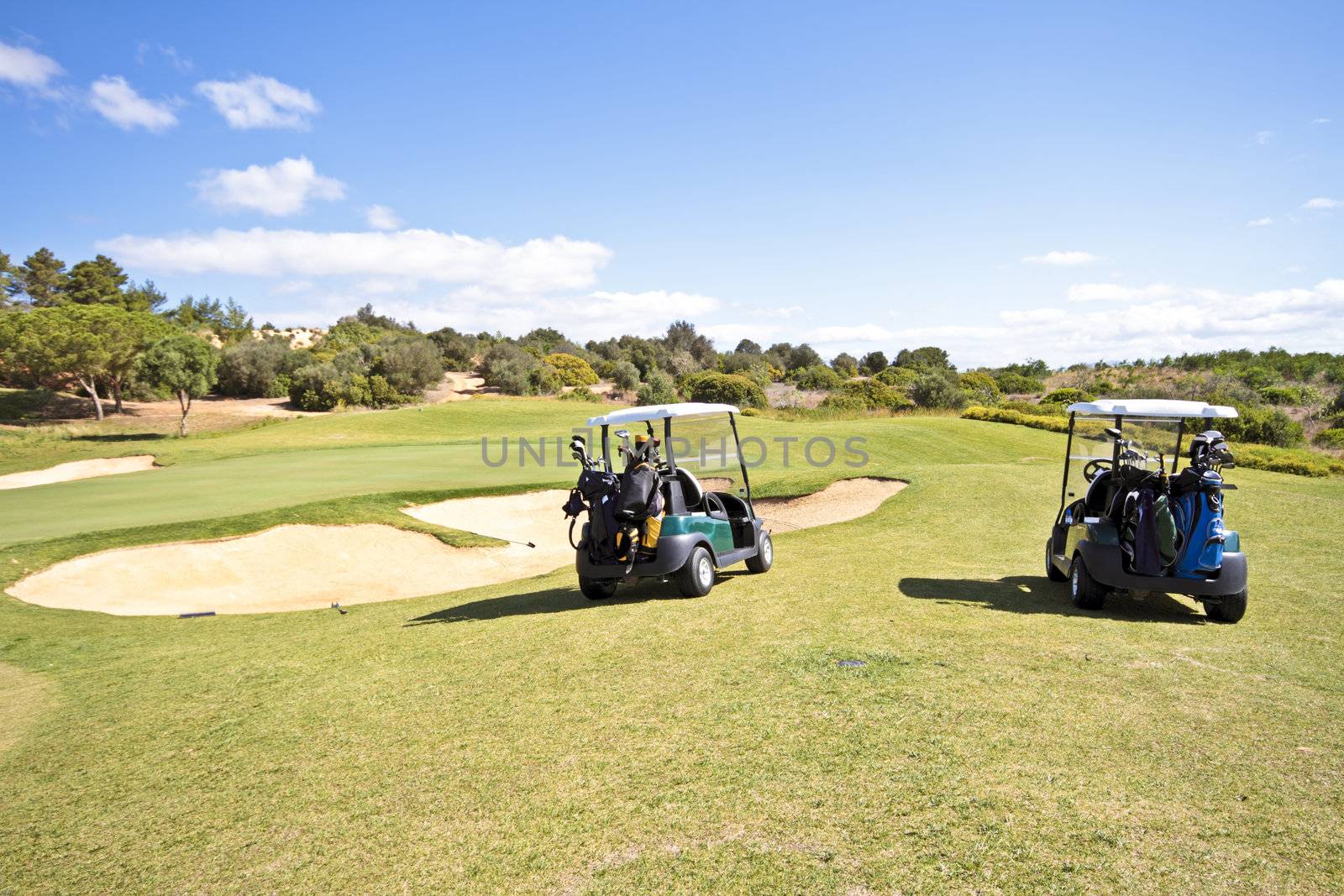 Golf course in the Algarve Portugal