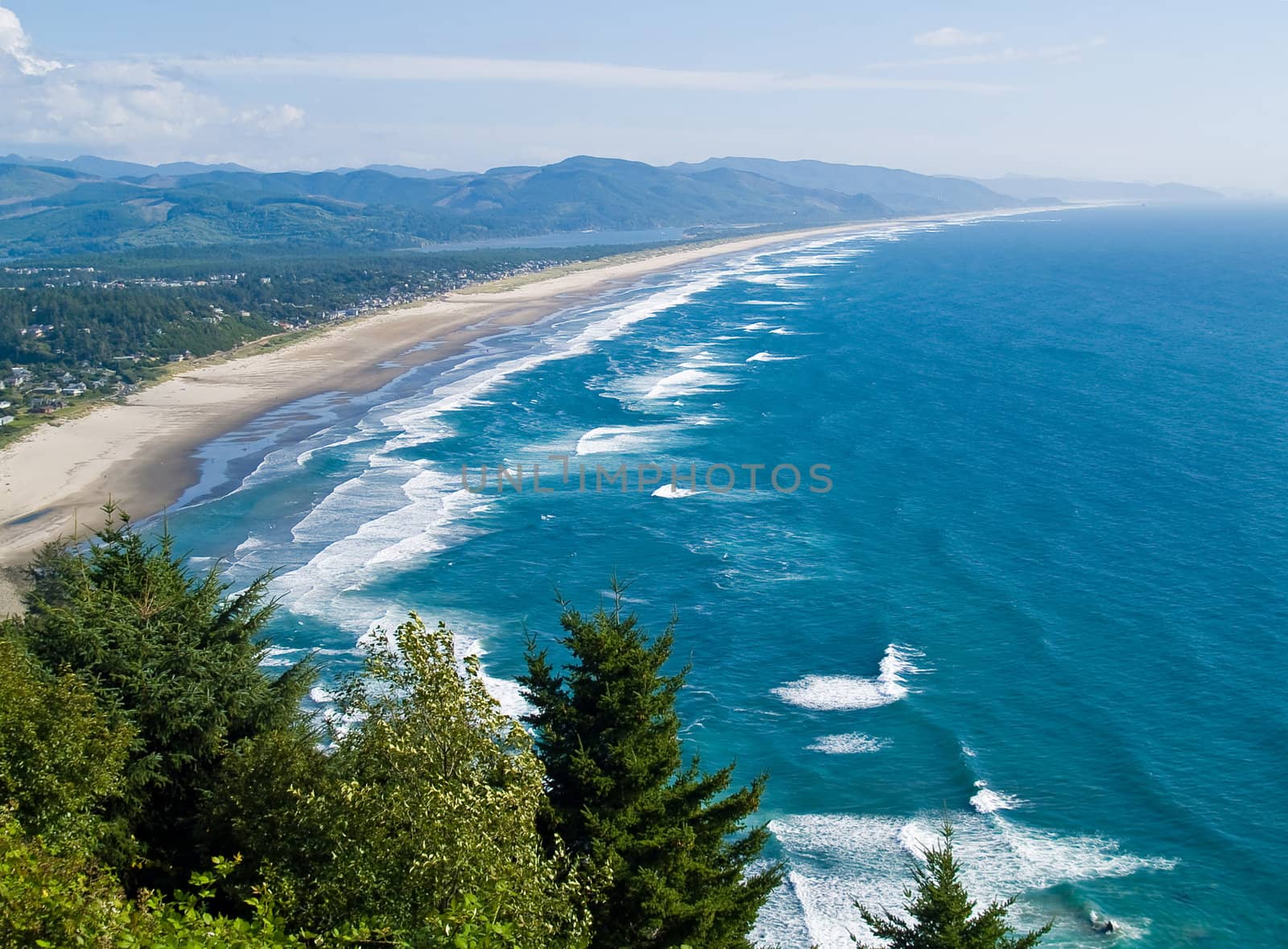 A View of the Ocean from a Scenic Overlook by Frankljunior