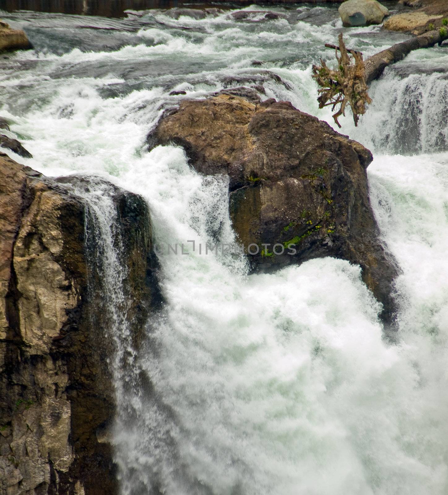 Beautiful Mountain Waterfall in Snoqulamie Washington USA by Frankljunior