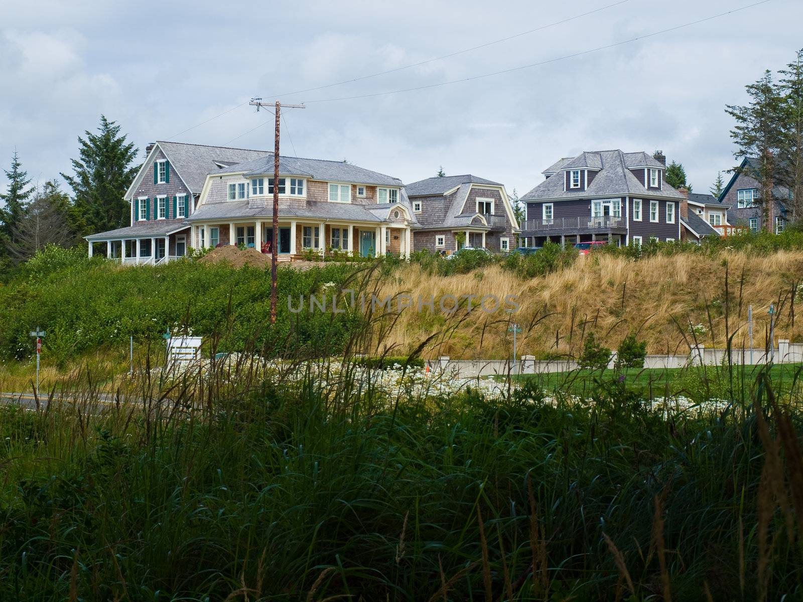 Fancy Homes Nestled in a Beach Front Community