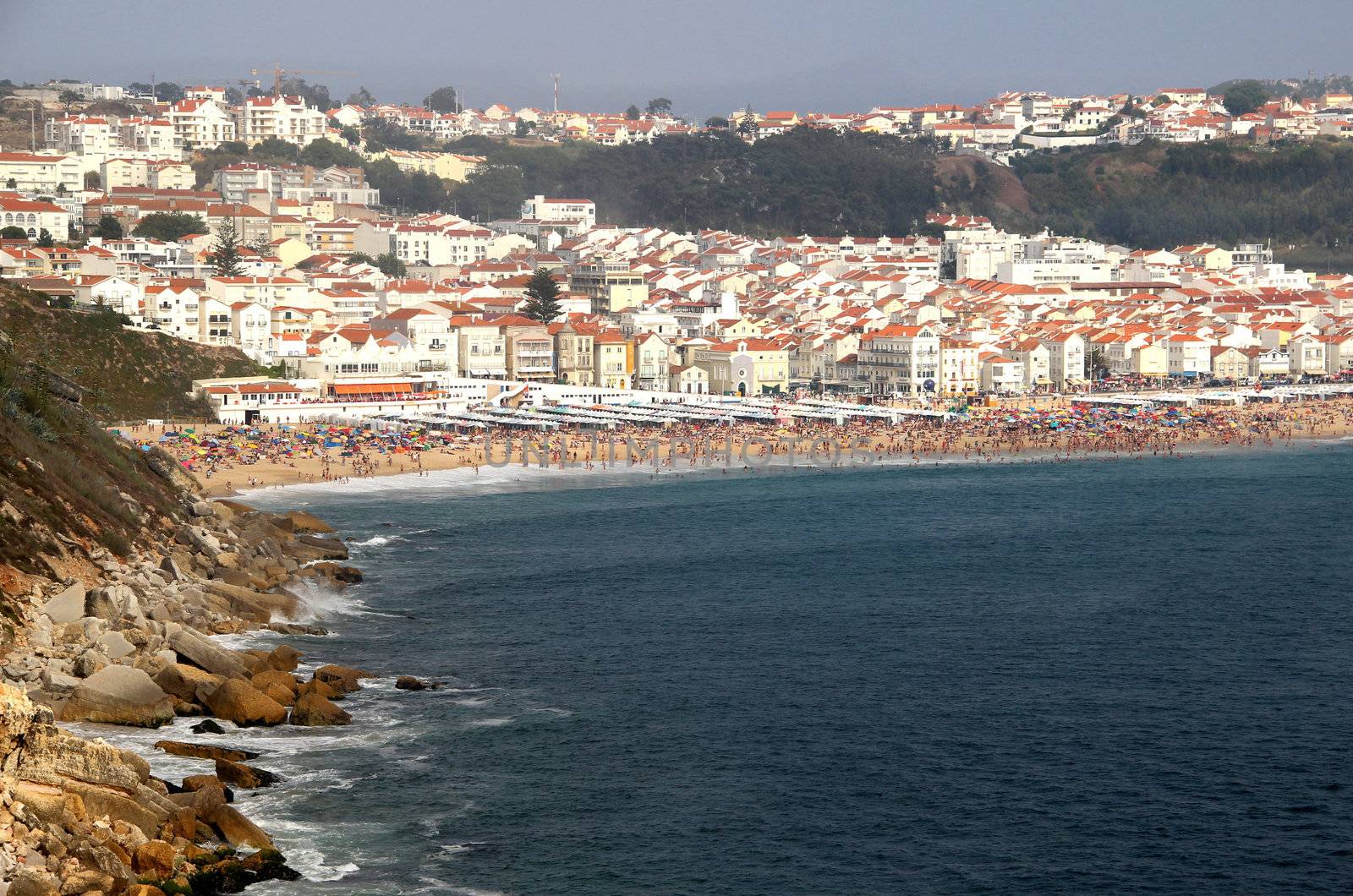 Beautiful view of Nazare, Portugal 