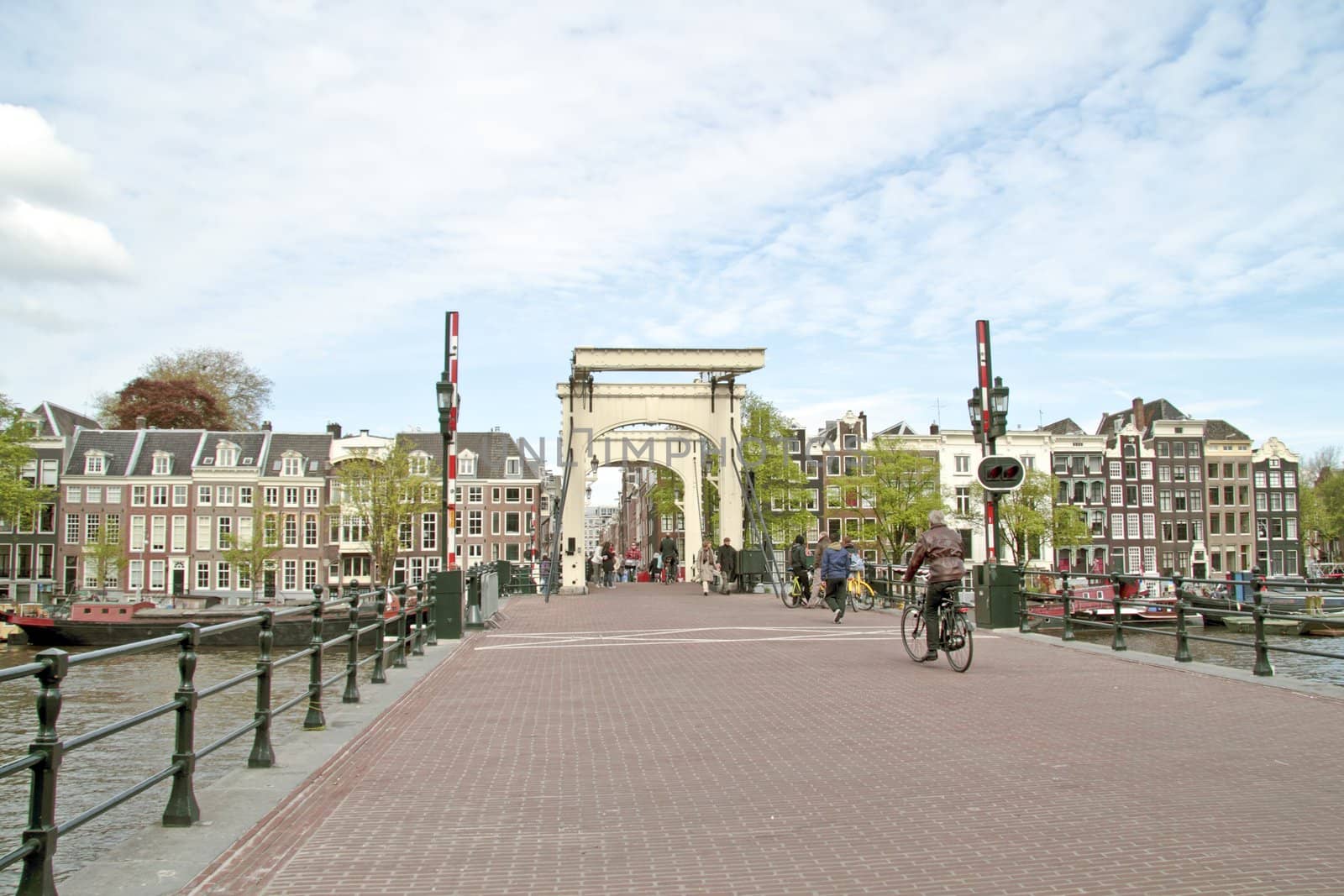 Thiny bridge in Amsterdam the Netherlands