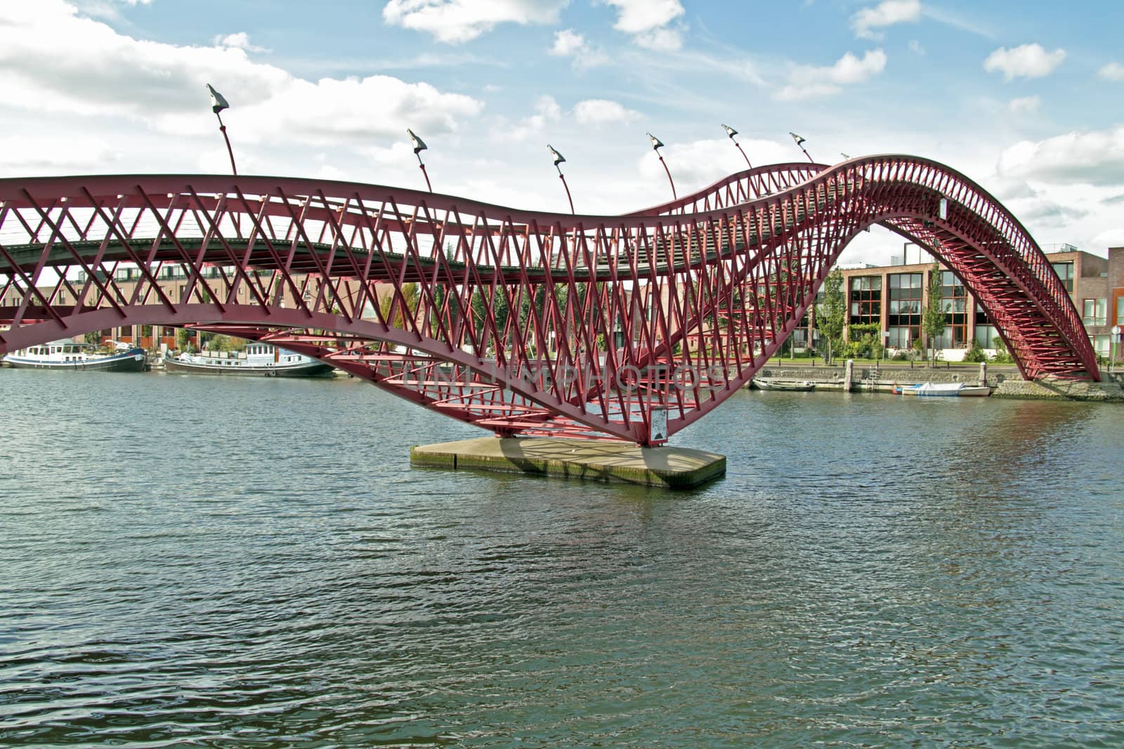 Python bridge in Amsterdam the Netherlands
