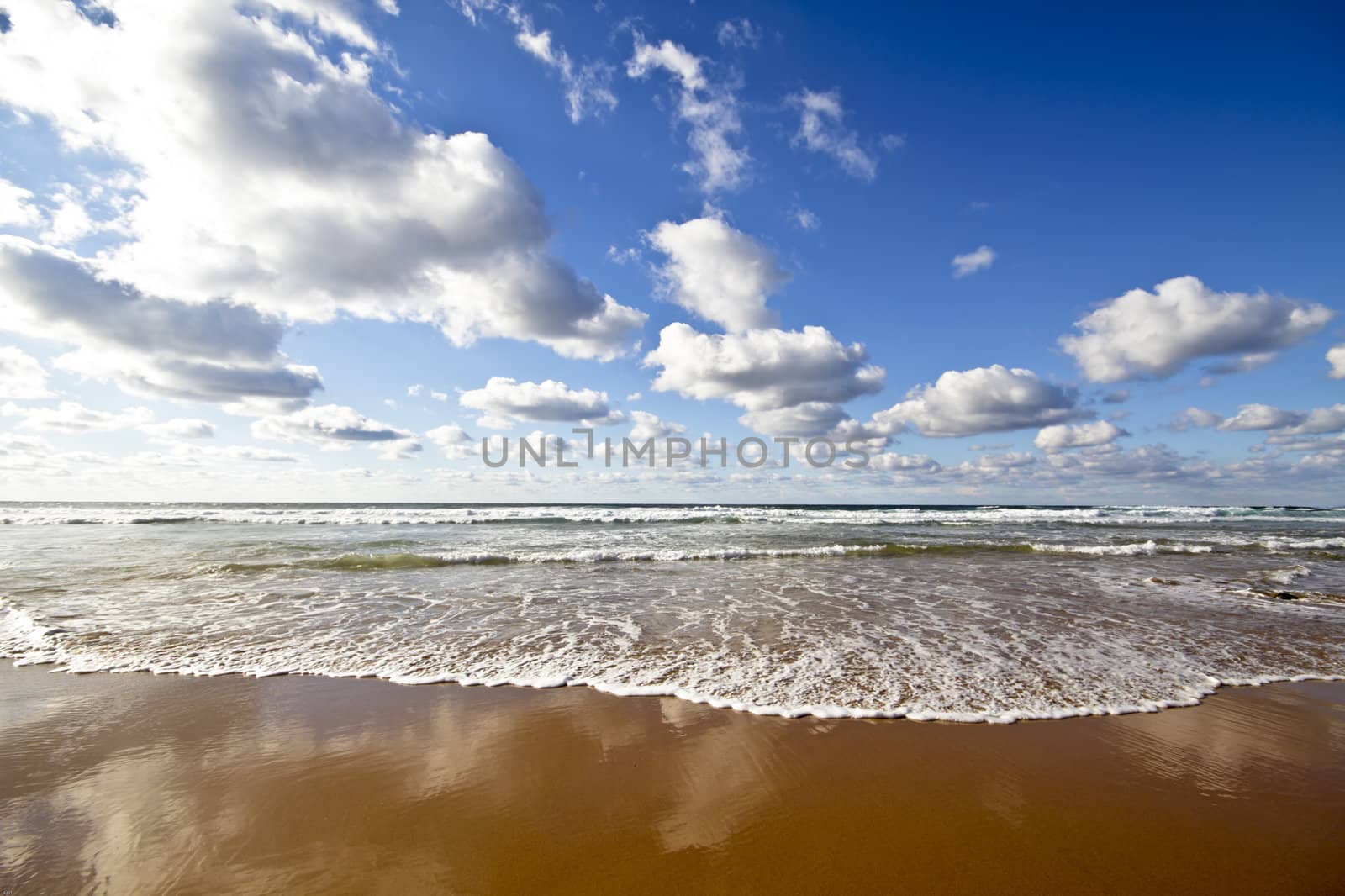 Cloudscape and the atlantic ocean