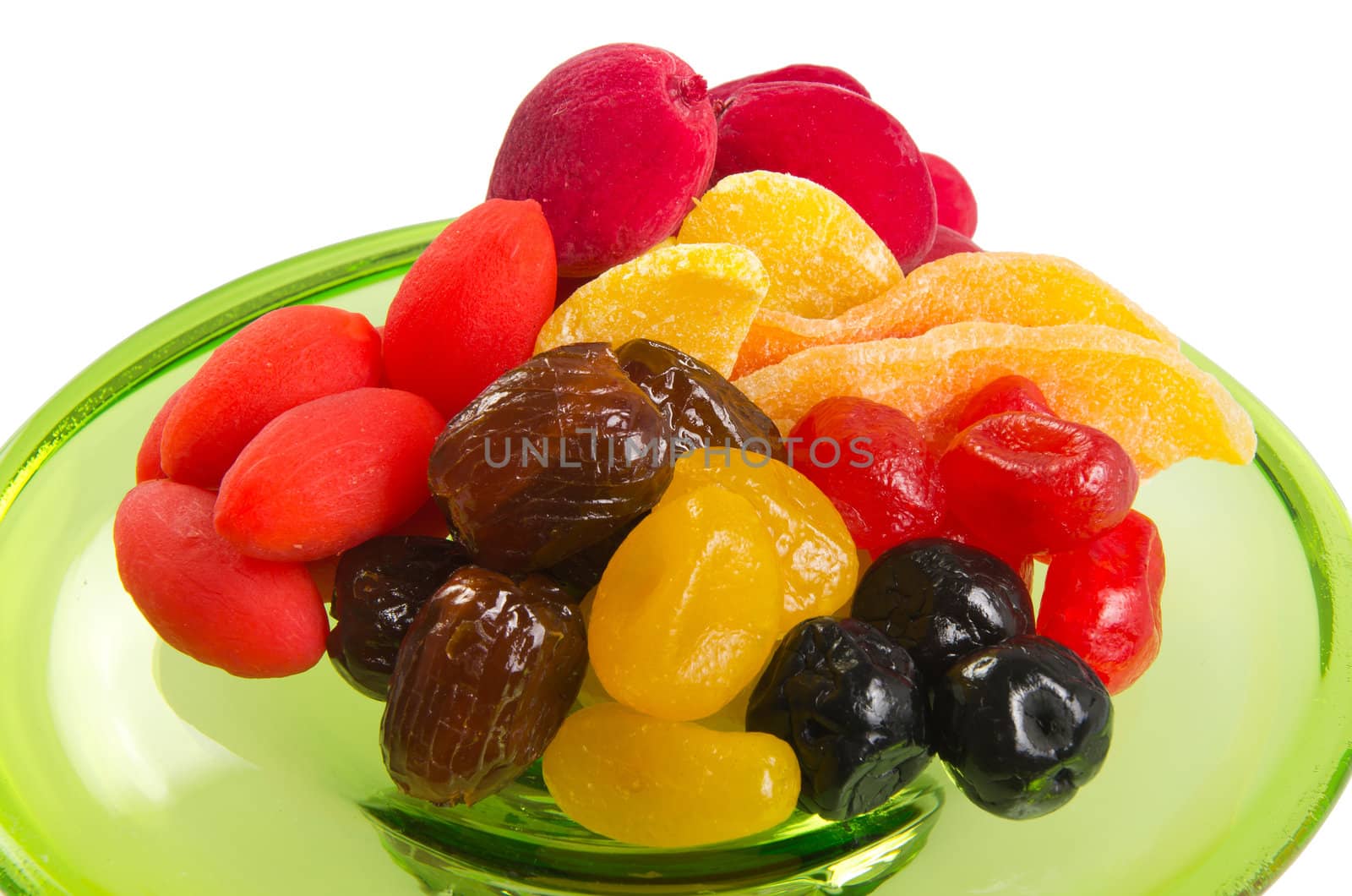Dried fruits on the background