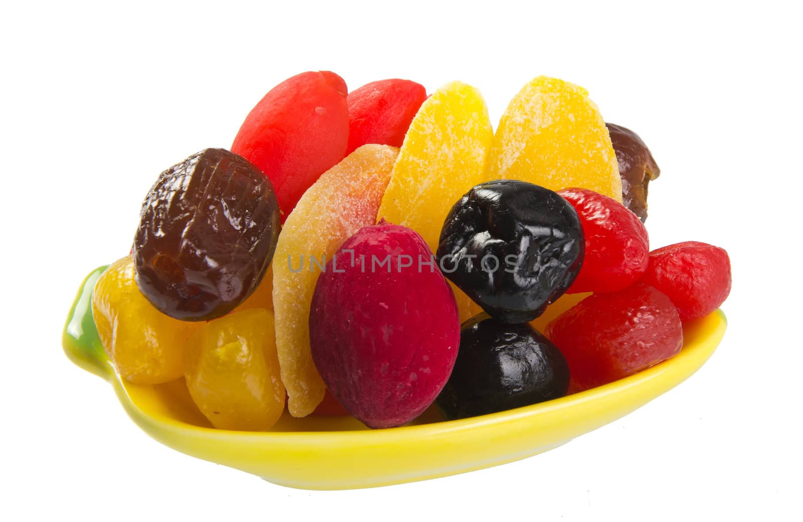 Dried fruits on the background