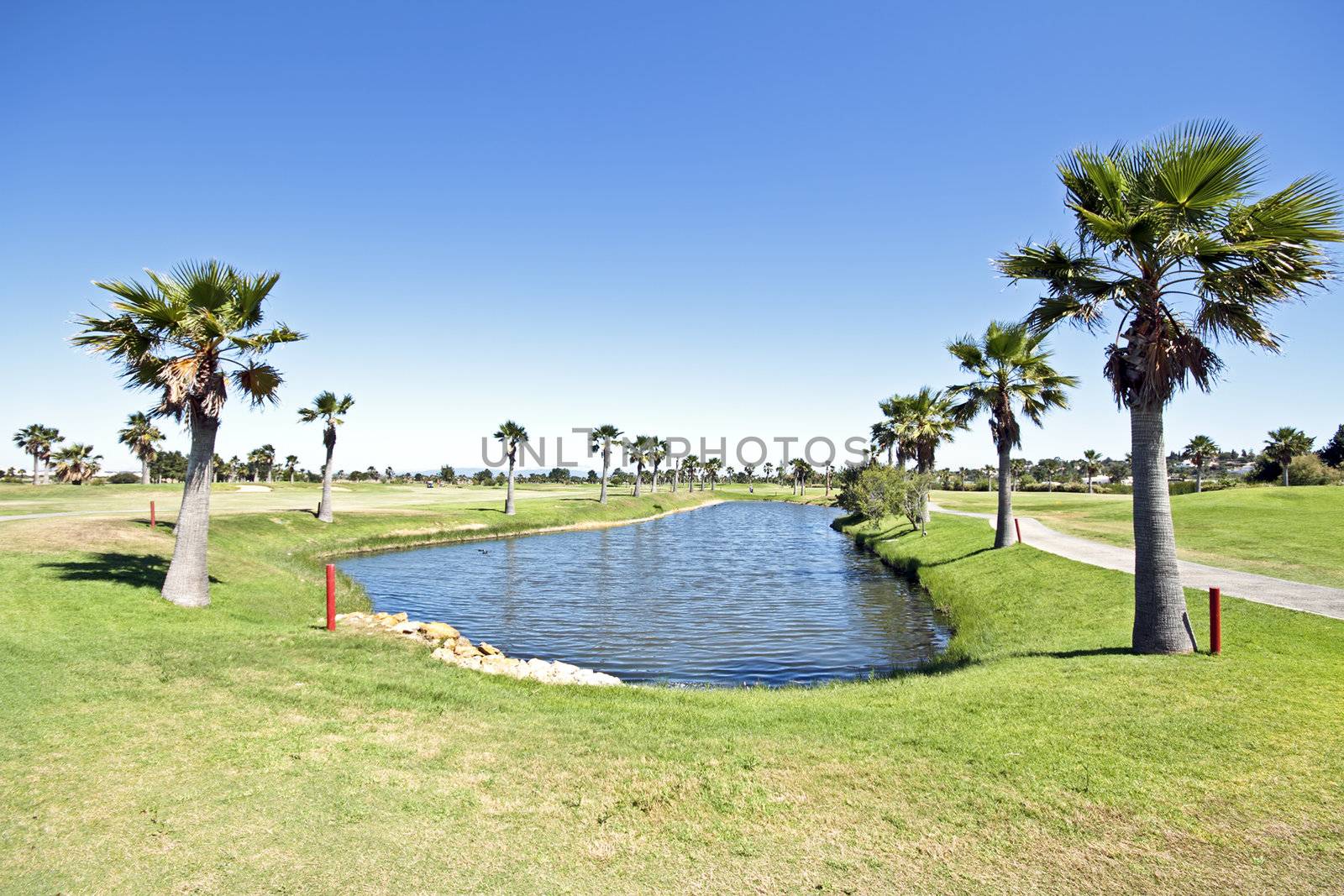 Golf course in the Algarve Portugal