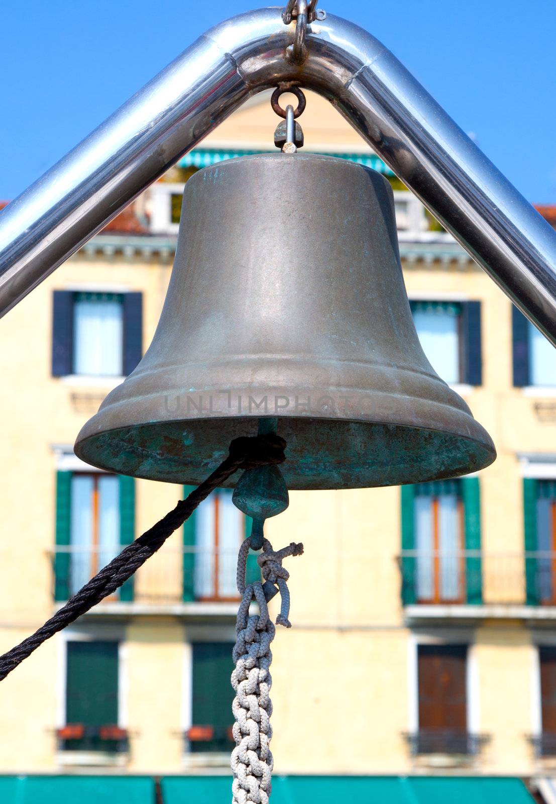Old bronze ship bell  by motorolka