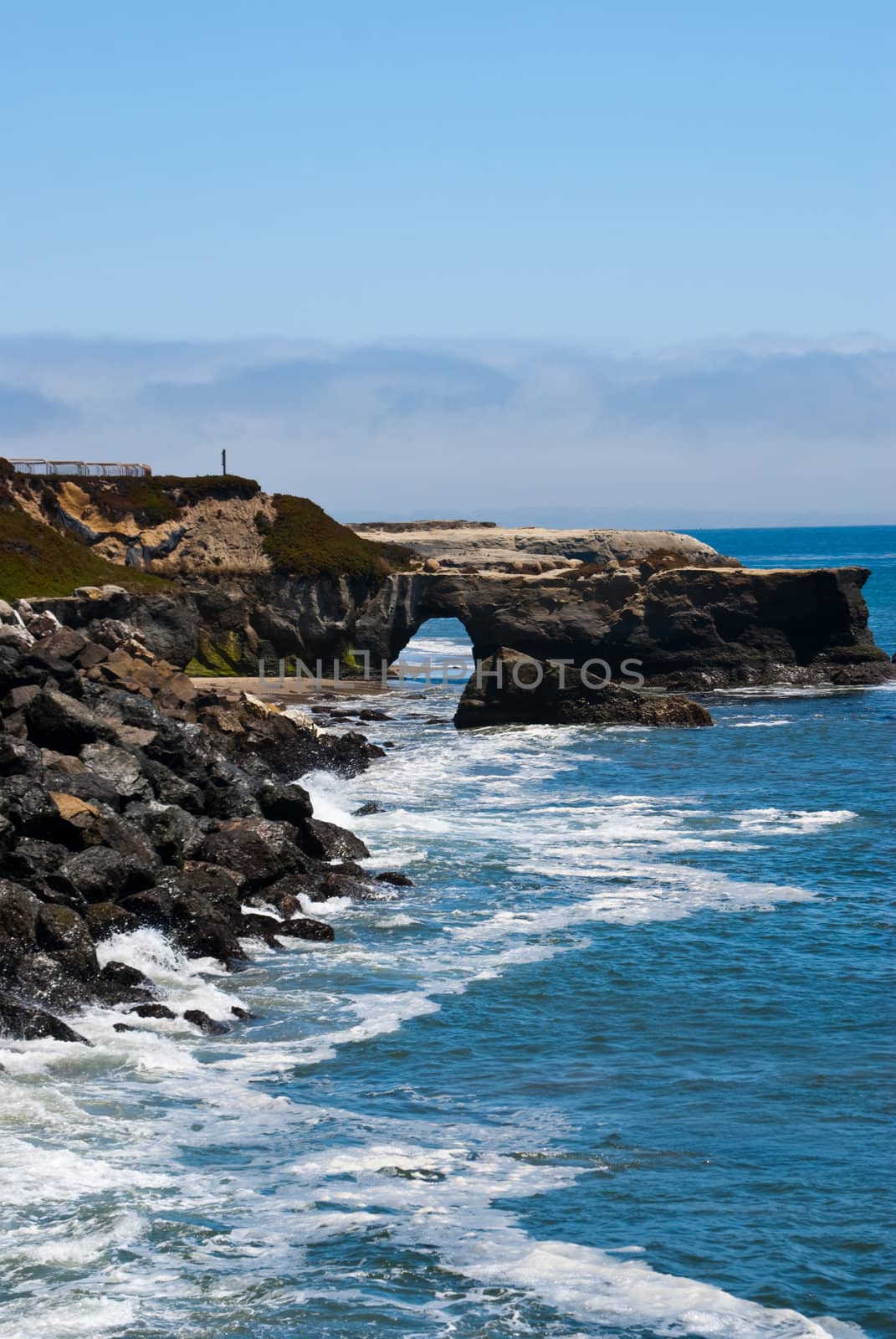 Arch Rock on Californian Beach by emattil