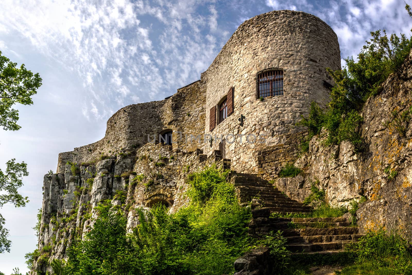 Socerb castle dominates the area, Slovenia.