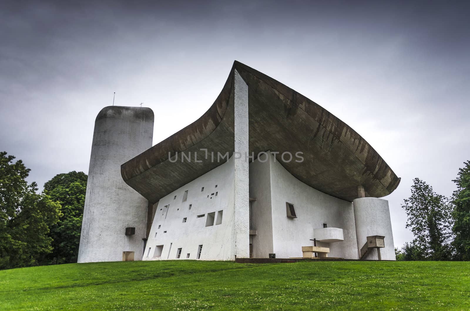La Notre Dame du Haut, Le Corbusier, France. 