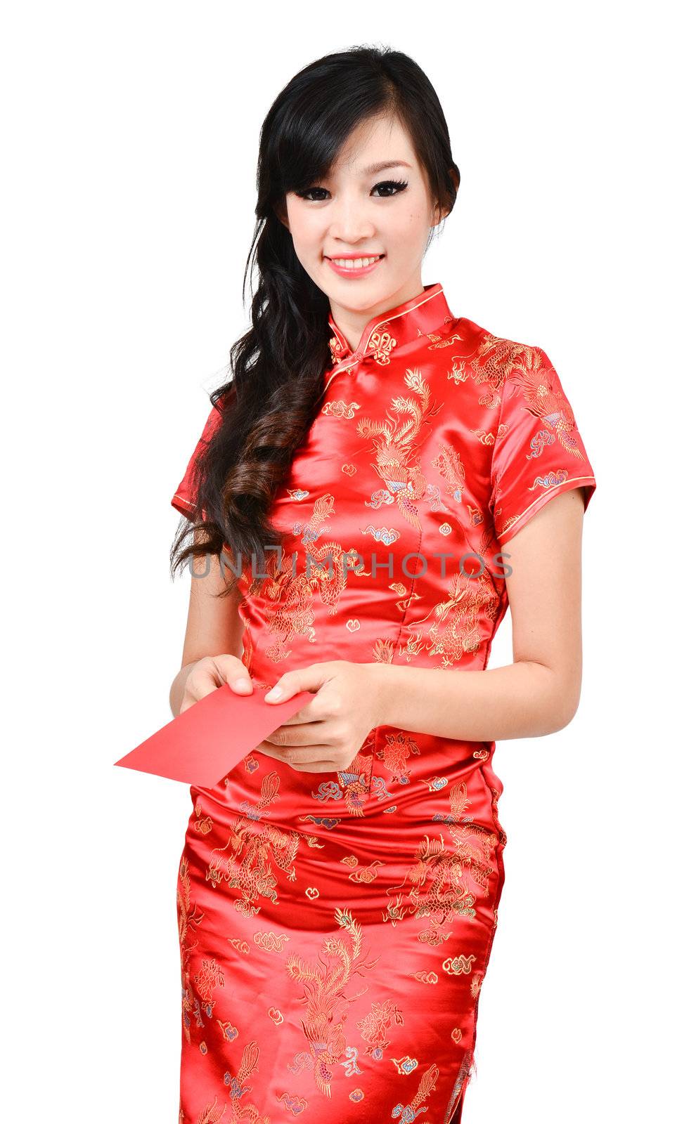 pretty women with cheongsam  by anankkml