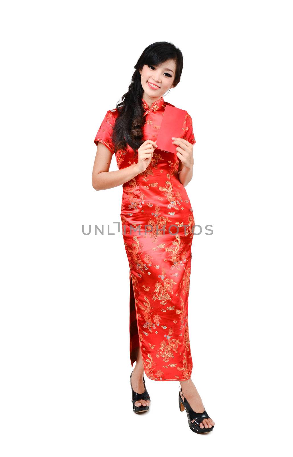 pretty women with cheongsam  by anankkml