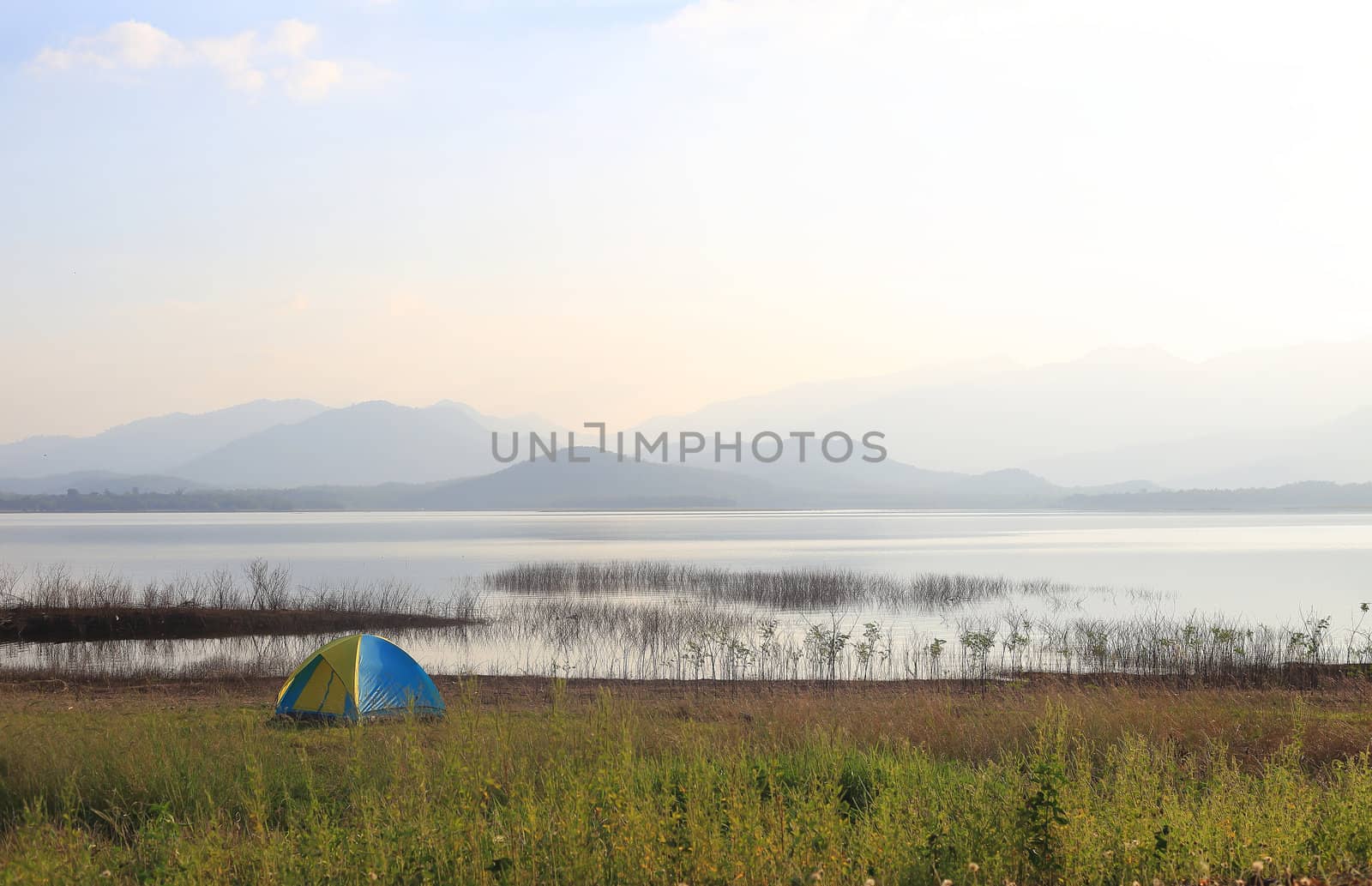 Camping place beside the lake by rufous