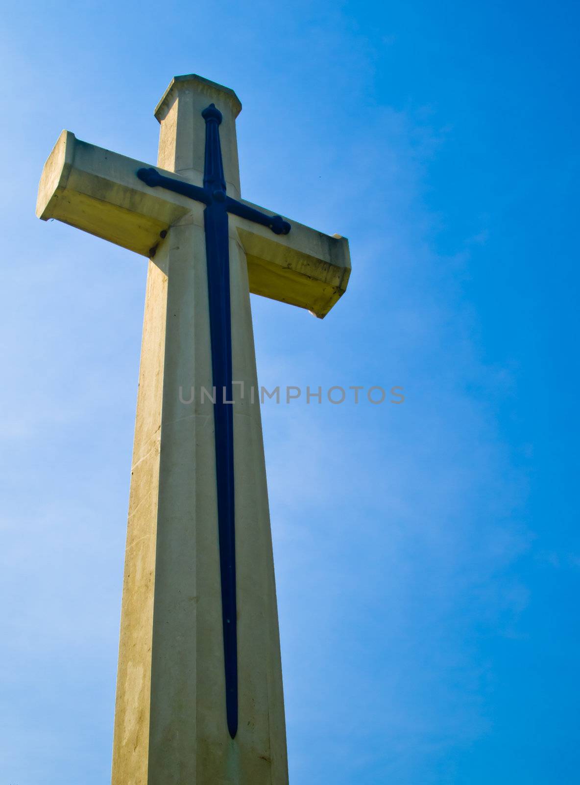 White Cross with blue sky2 by gjeerawut