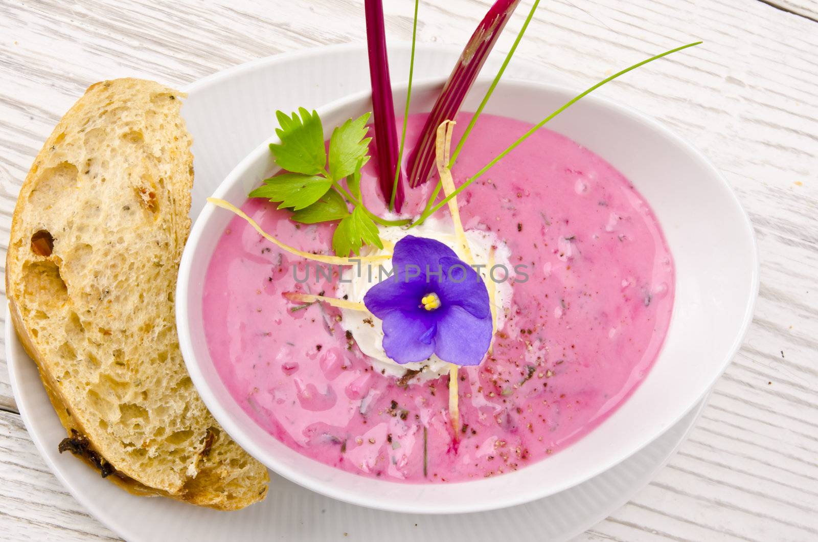 Cold beet soup