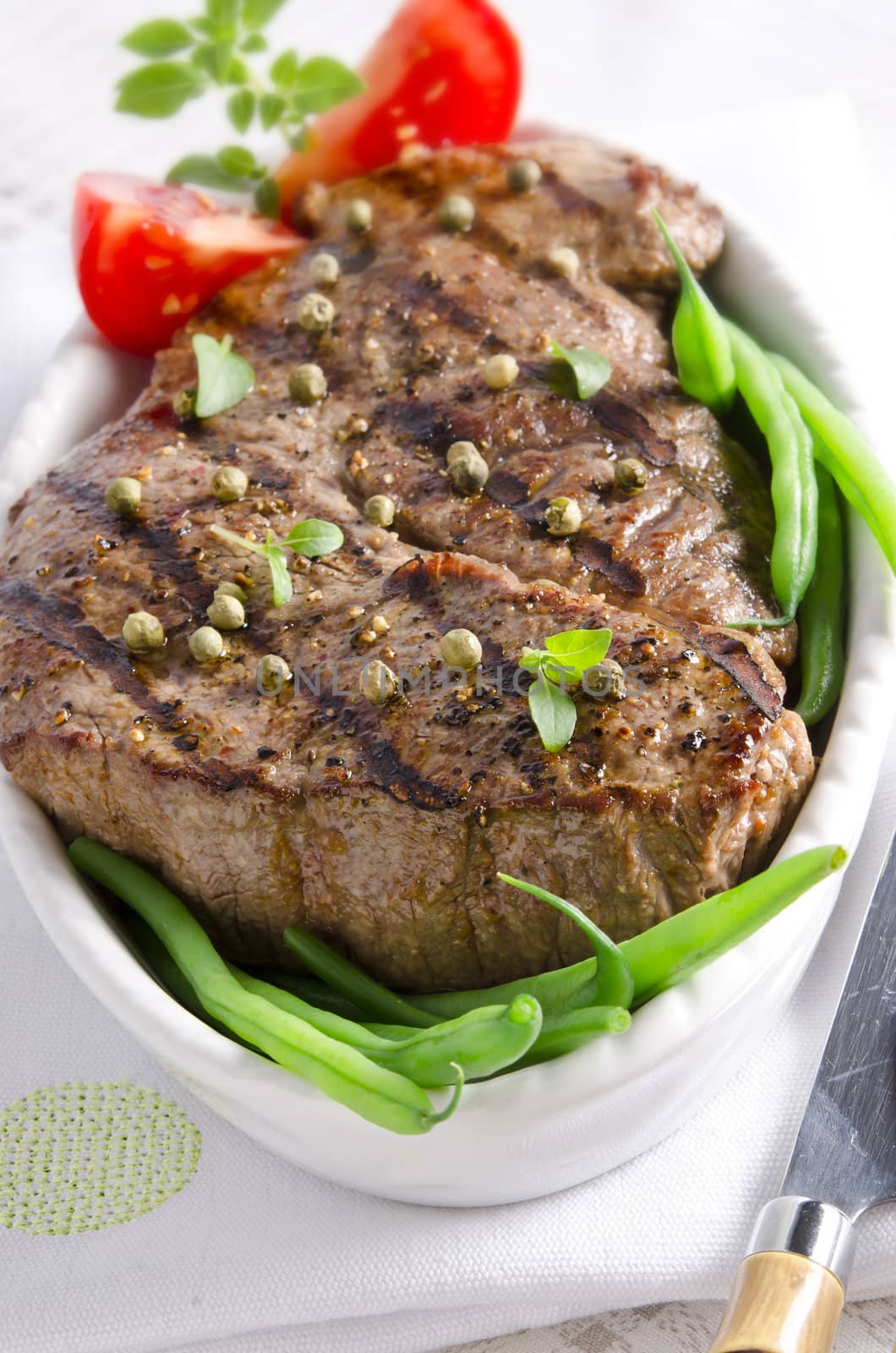 Grilled Steak. Barbecue