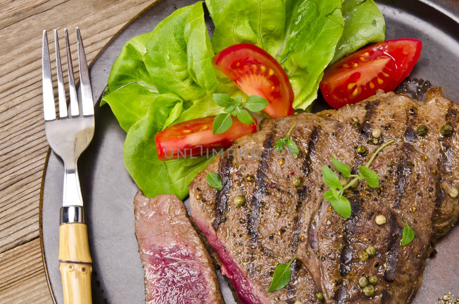 Grilled Steak. Barbecue