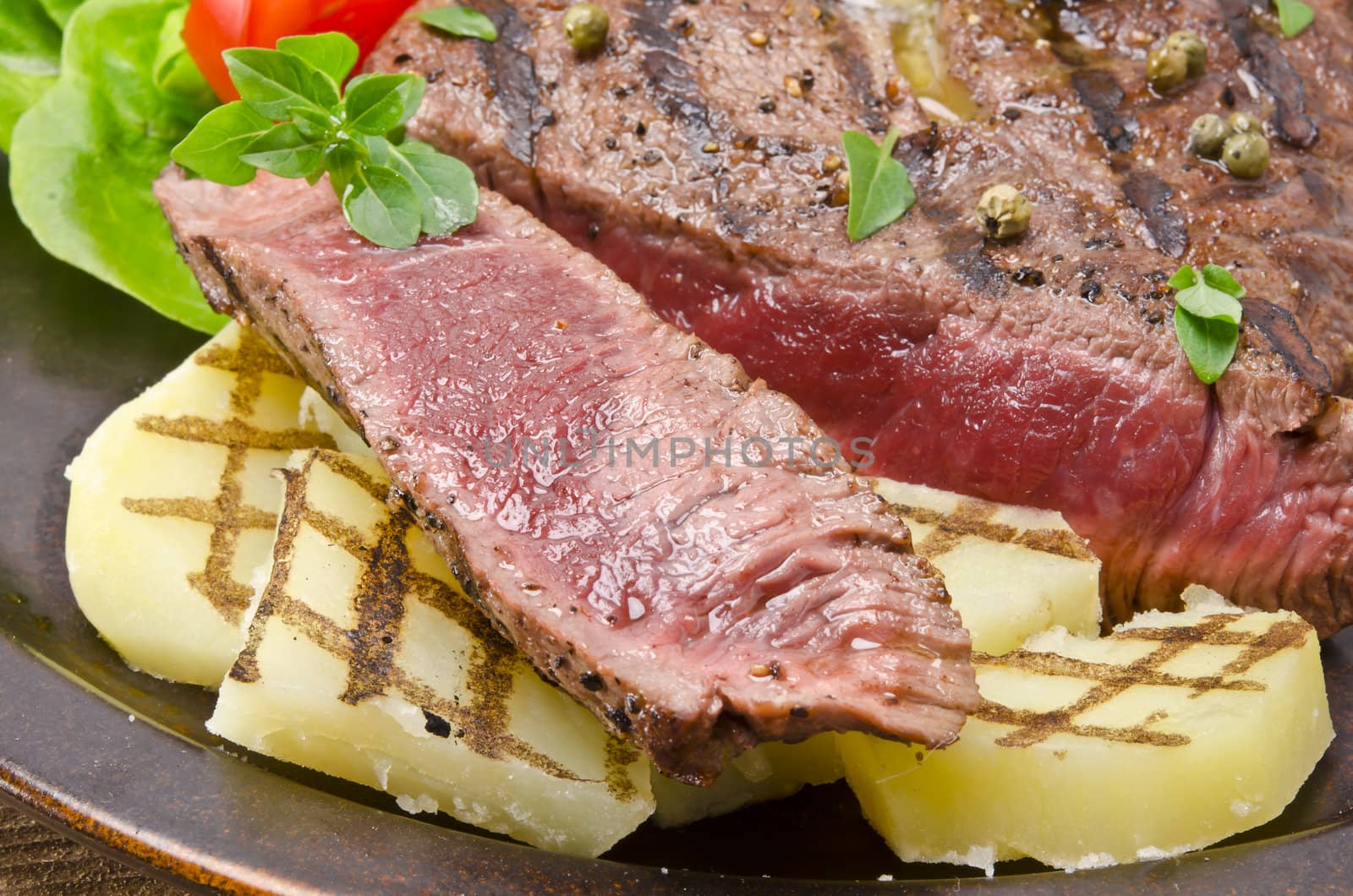 Grilled Steak. Barbecue