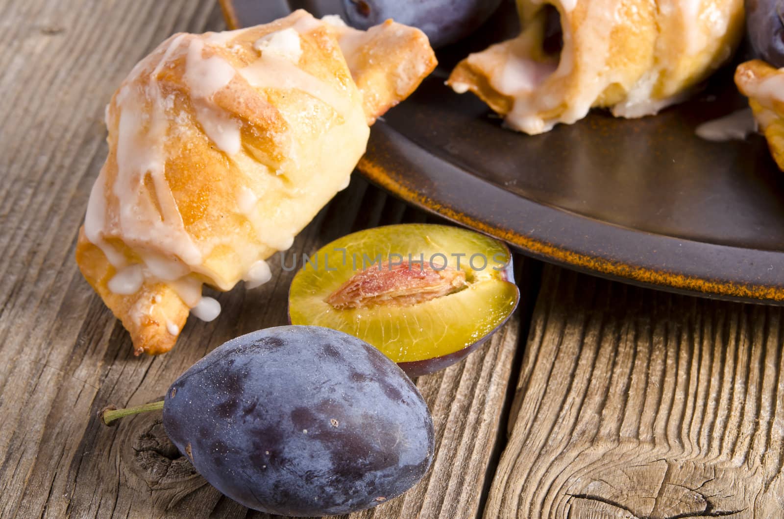 small plums croissant