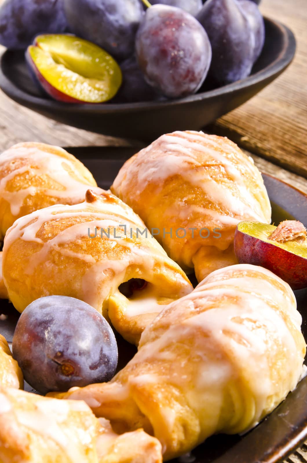 small plums croissant by Darius.Dzinnik
