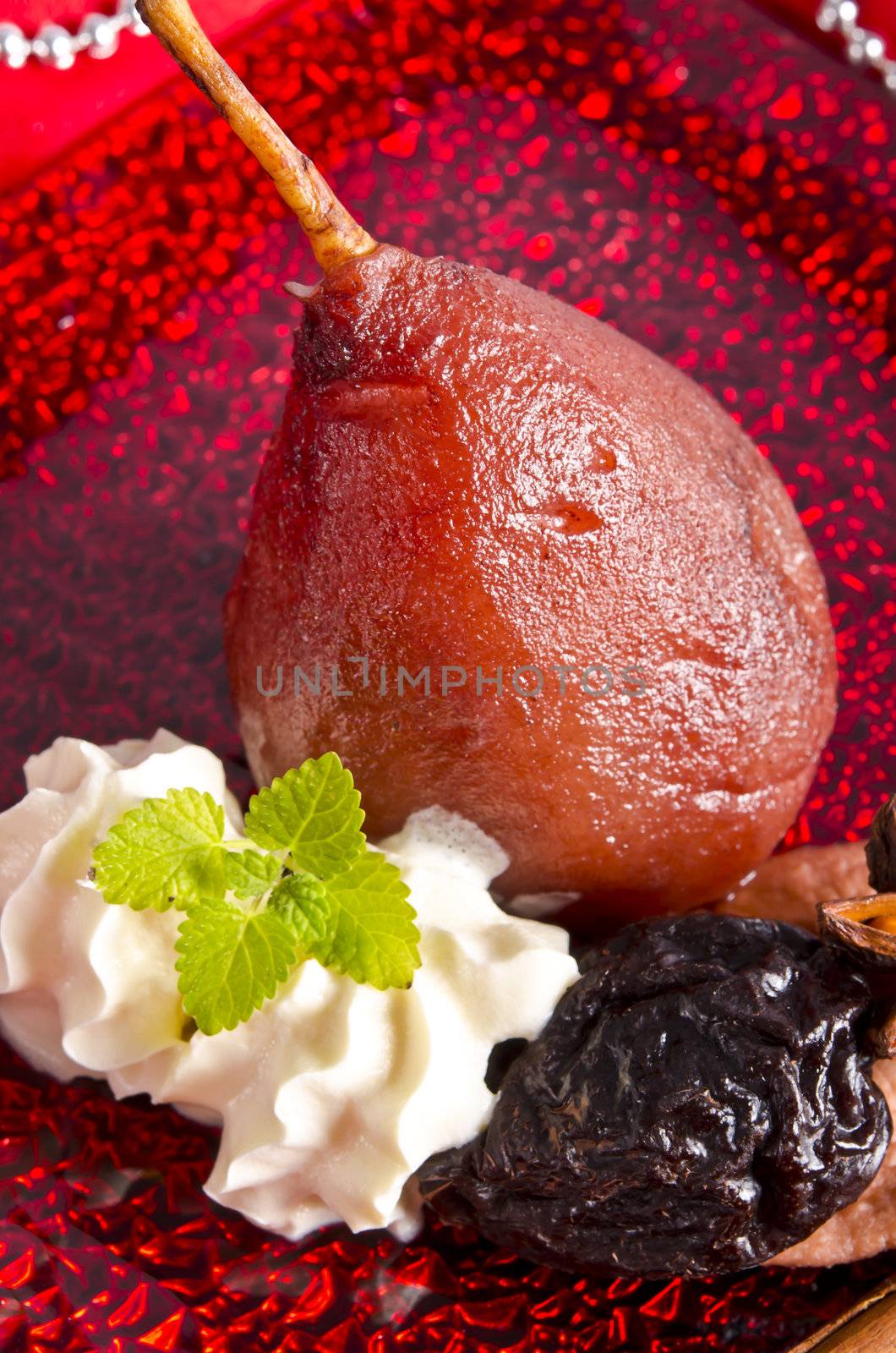 pear helene in red wine with spices by Darius.Dzinnik