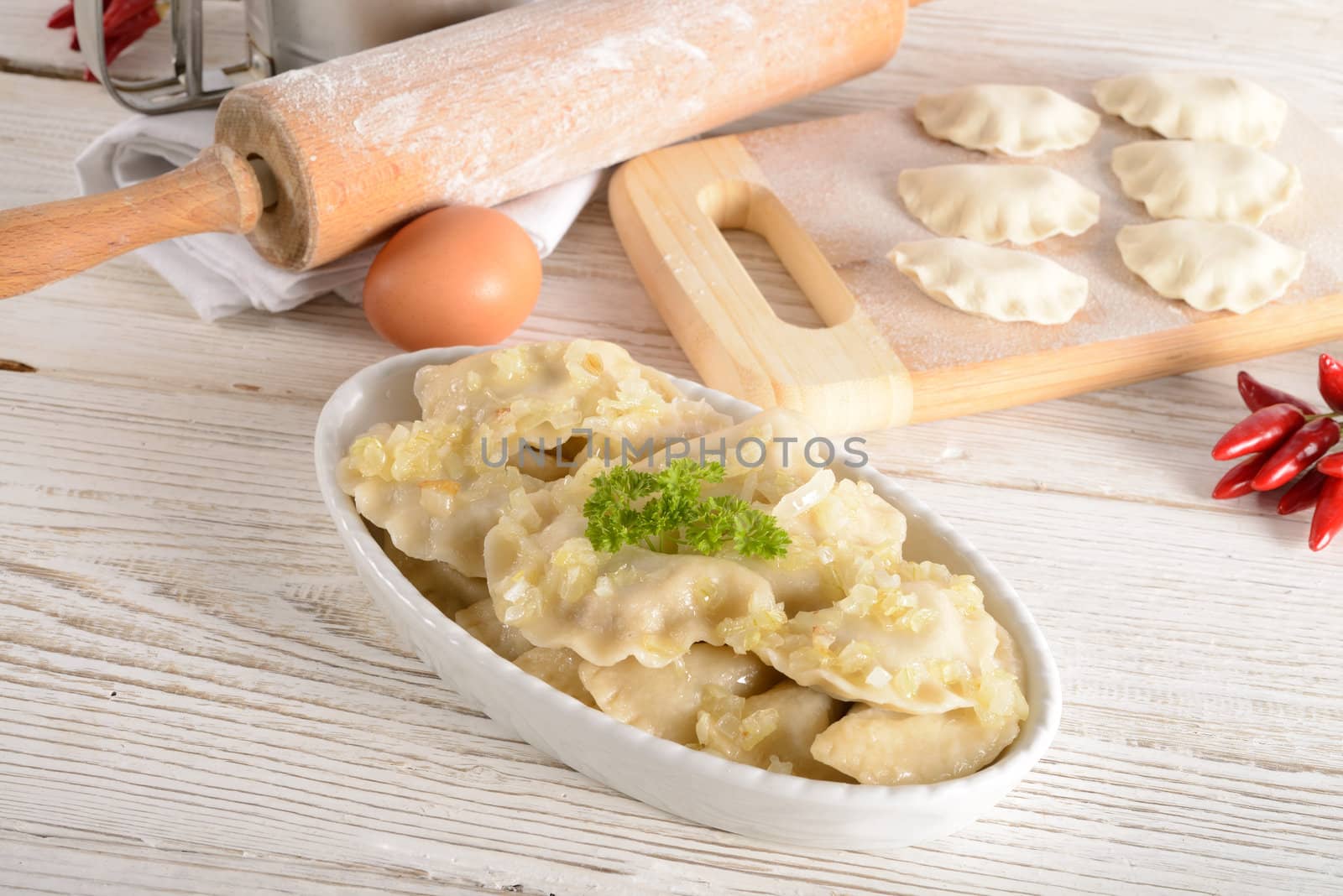 Pierogi.Polish christmas dish