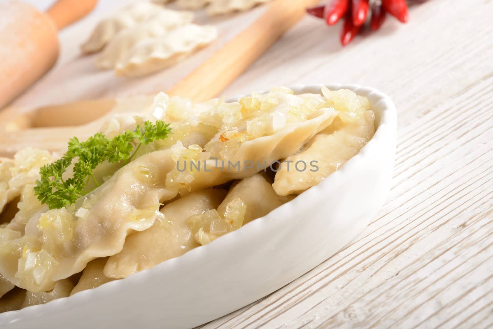 Pierogi.Polish christmas dish