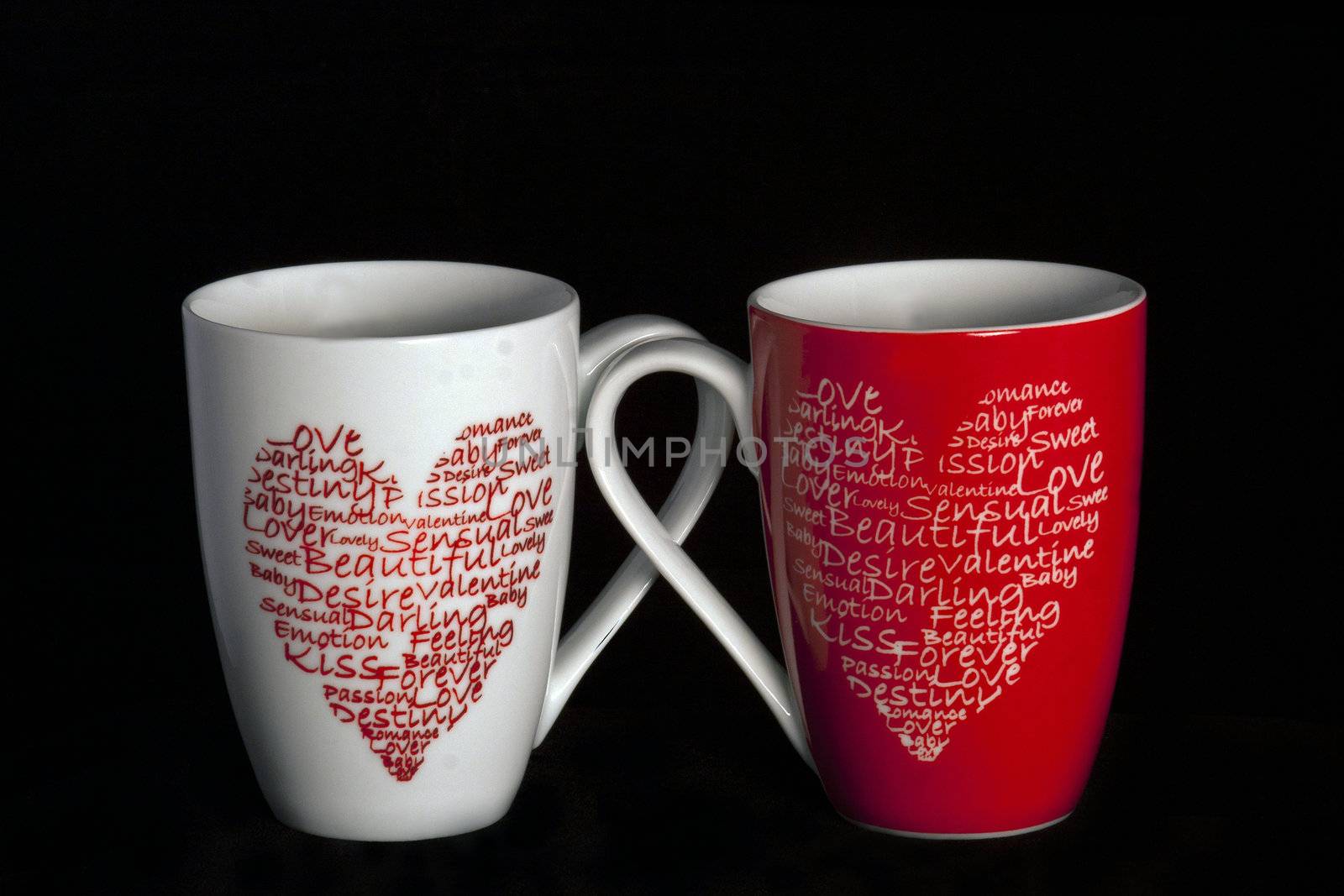 coffee cups with love by wen777