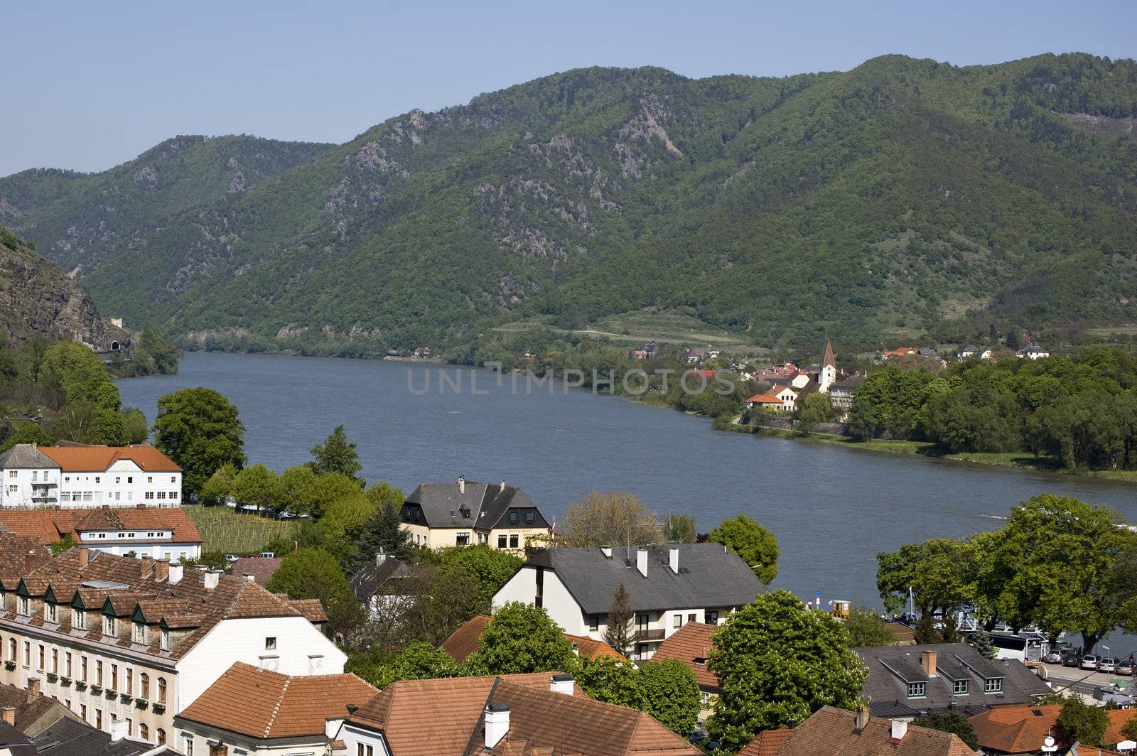 Village in Danube Valley in Austria