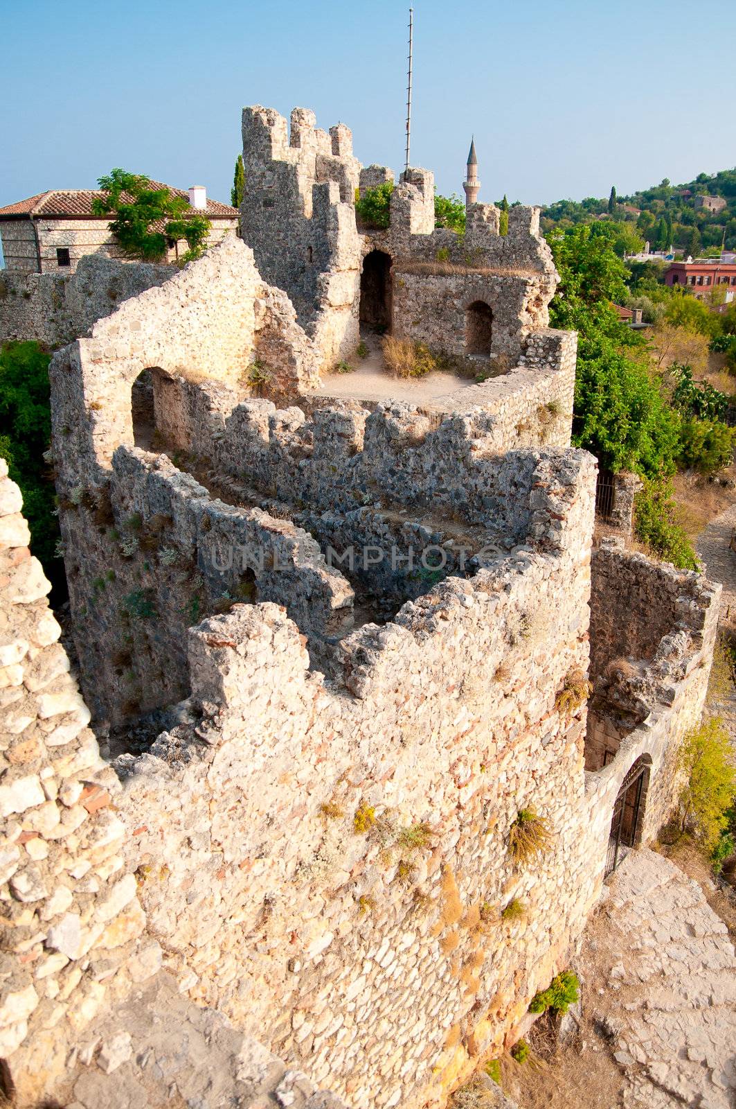 fortress walls in Alania, Turkey