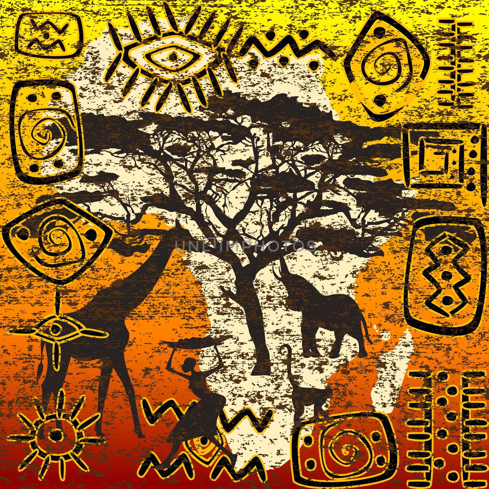 African symbols set by hibrida13