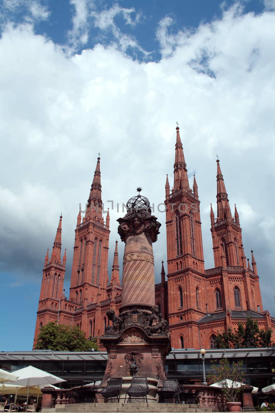 Wiesbaden Cathedral square by toneteam
