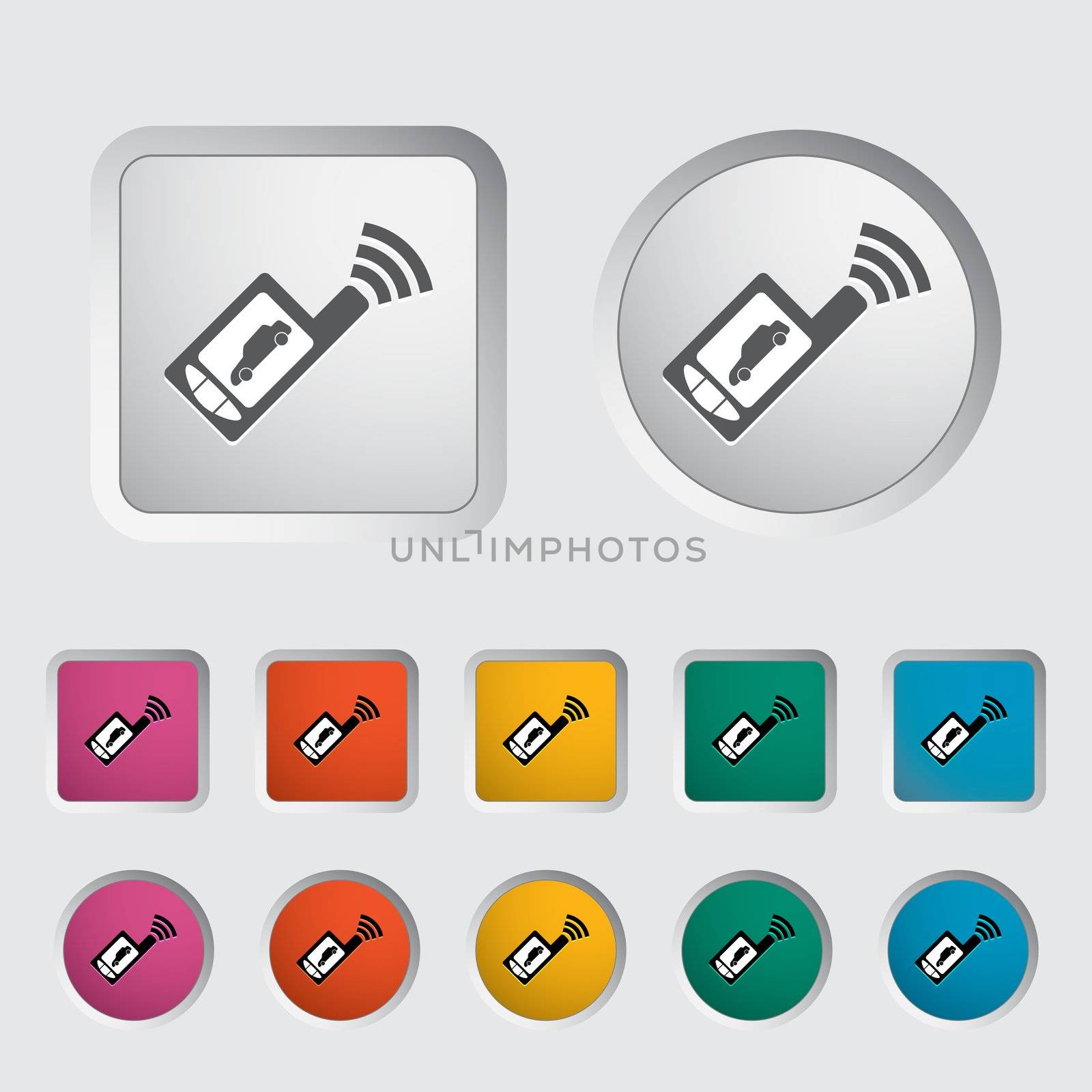 Car remote control icon. Vector illustration.