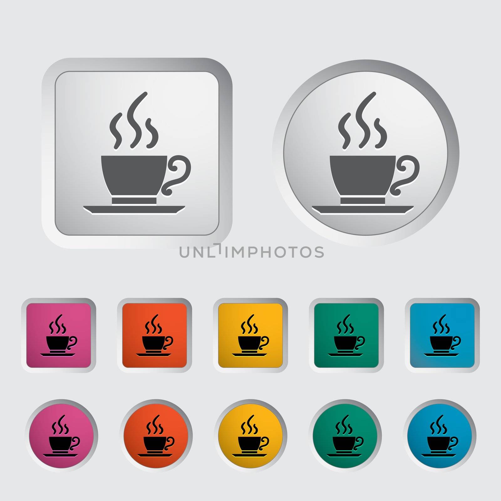 Cafe single icon. Vector illustration.