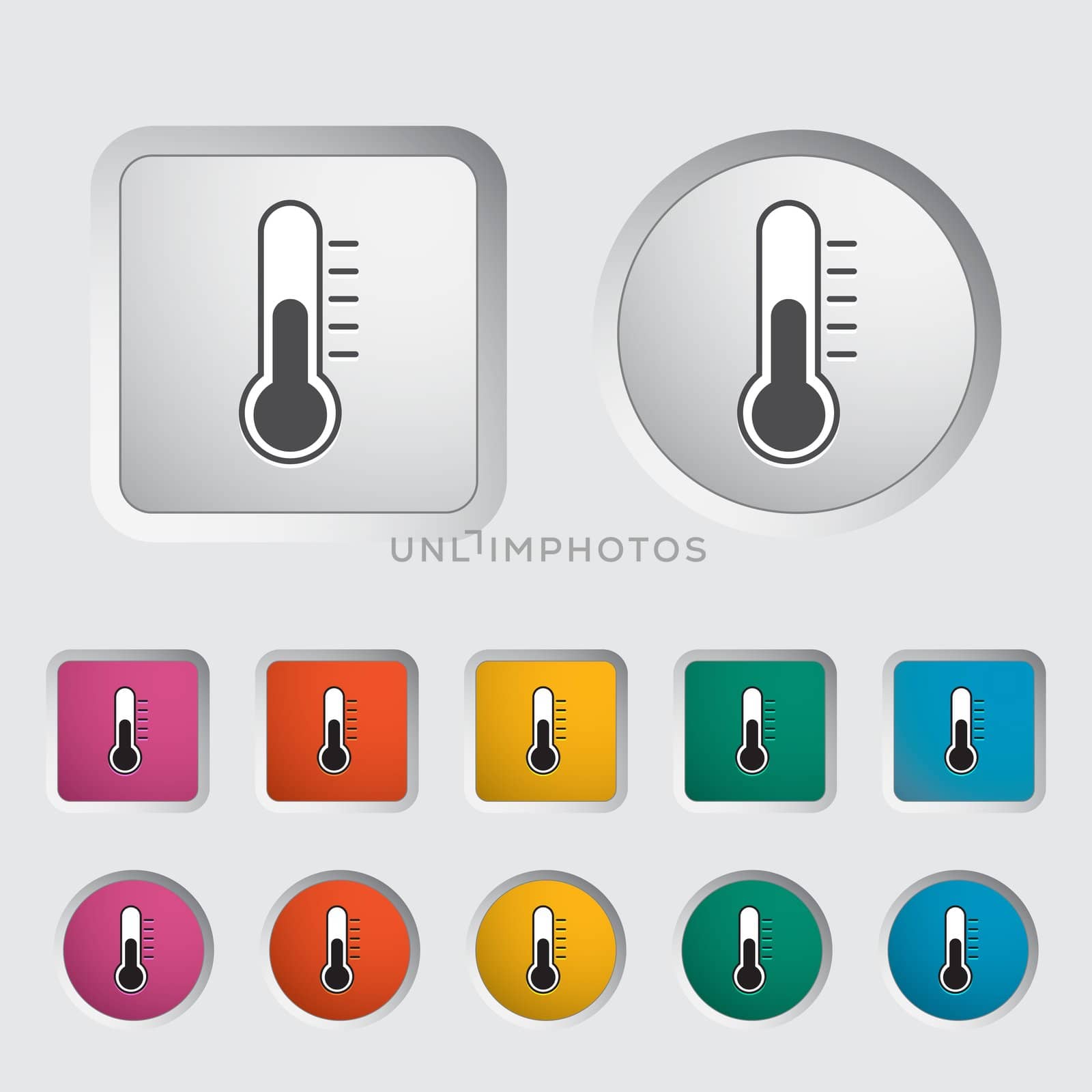 Thermometer icon. by smoki
