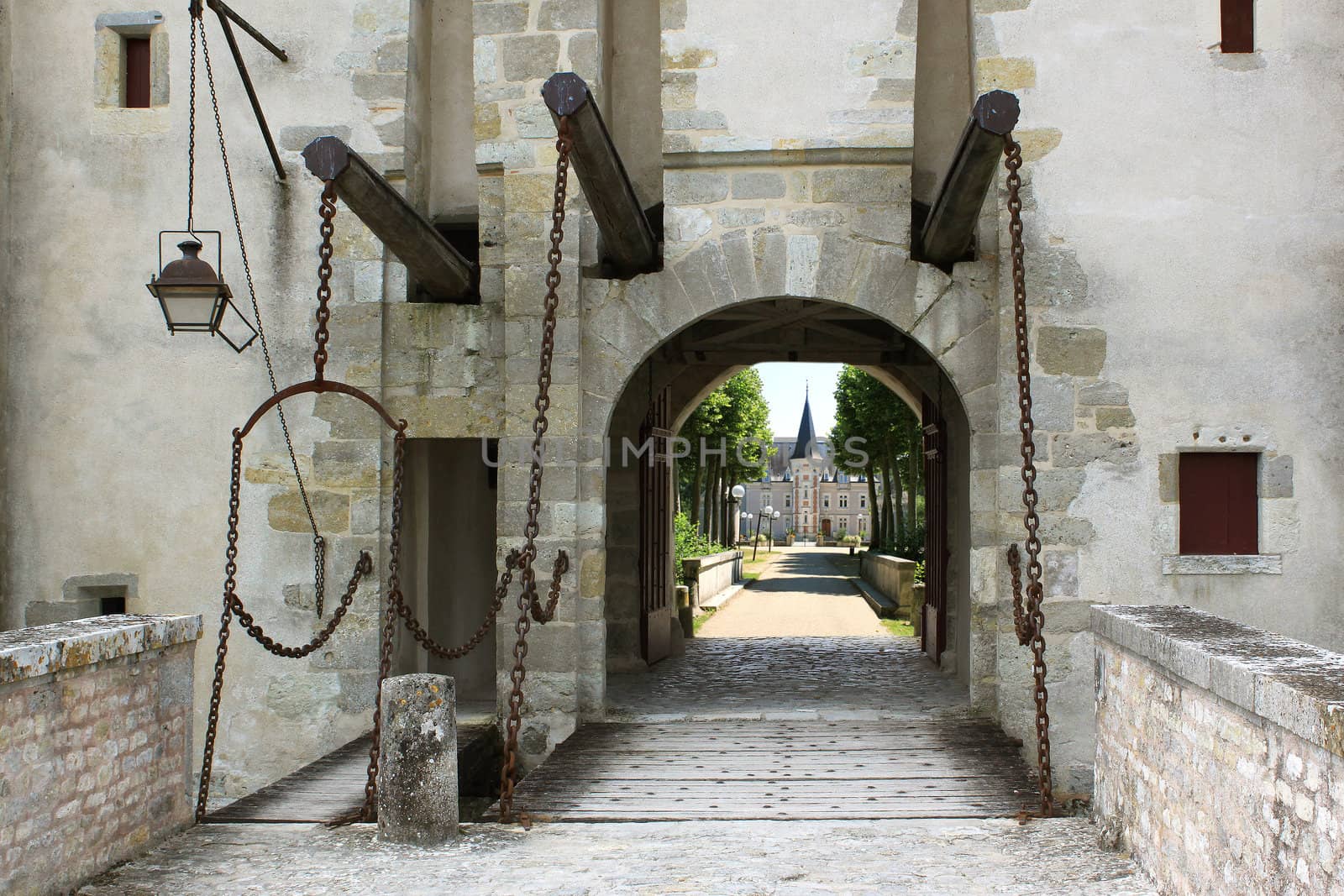 Turns, turrets and Bridge levis of the Castle