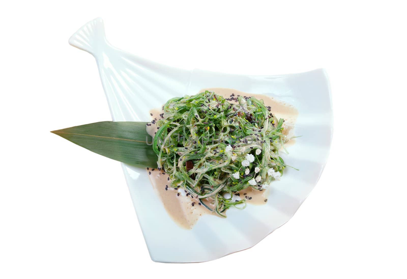 mix salad seaweed.closeup