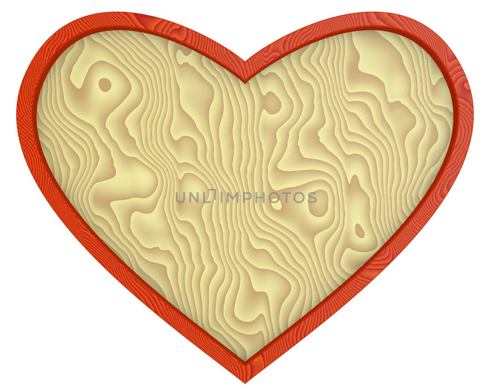 Heart - wooden background by dengess
