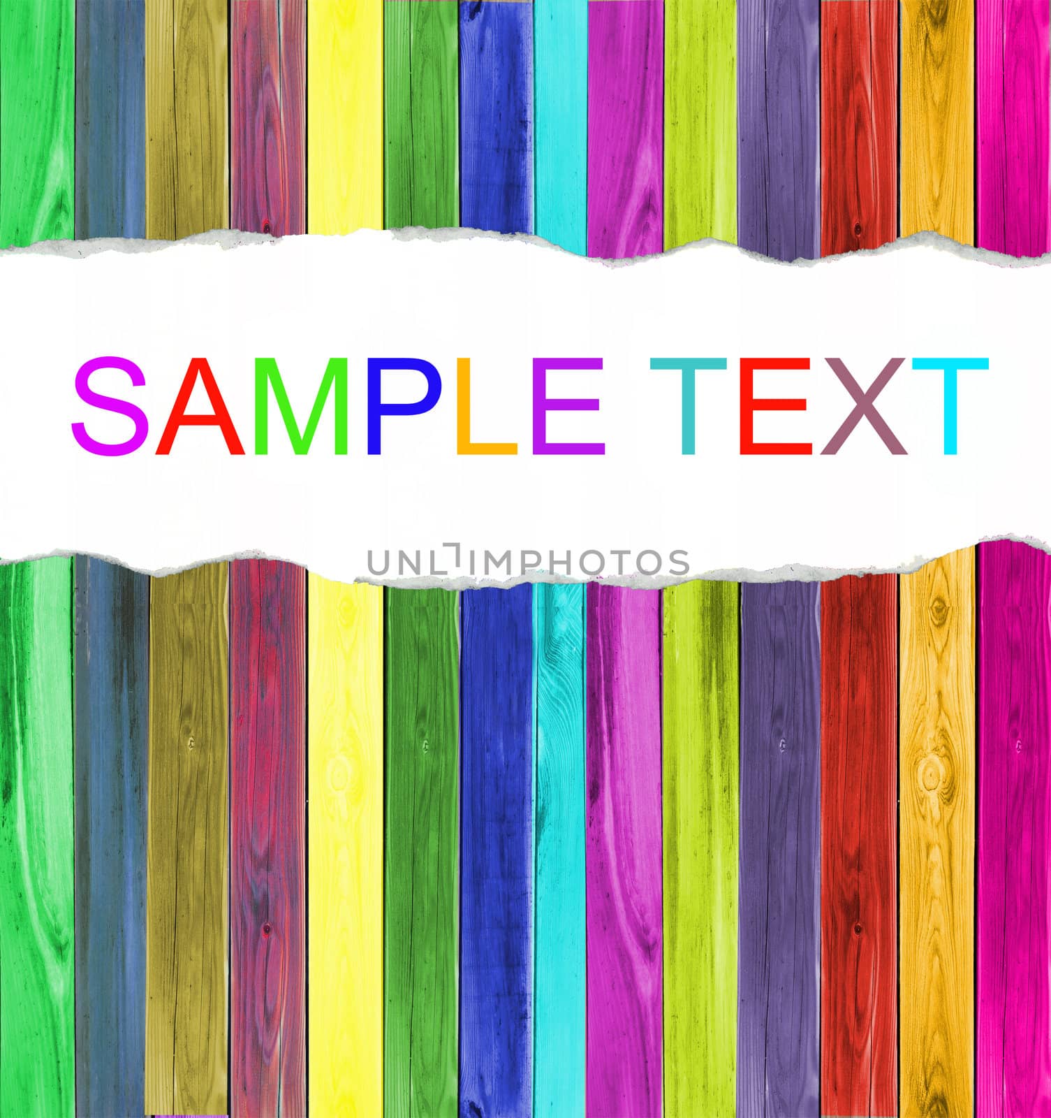 Colorful wood background with text spase