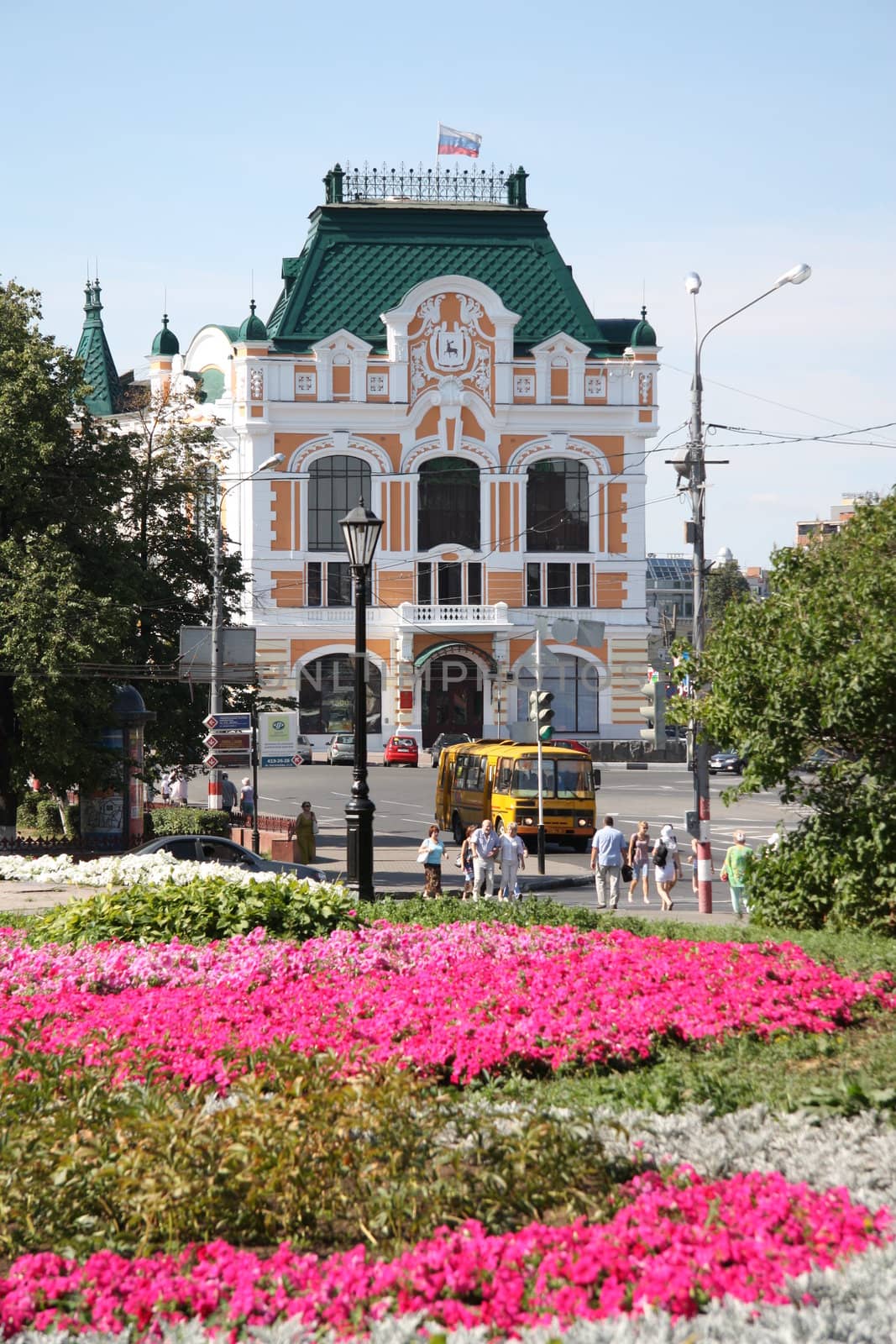 City Council building in historic district of Nizhny Novgorod, Russia