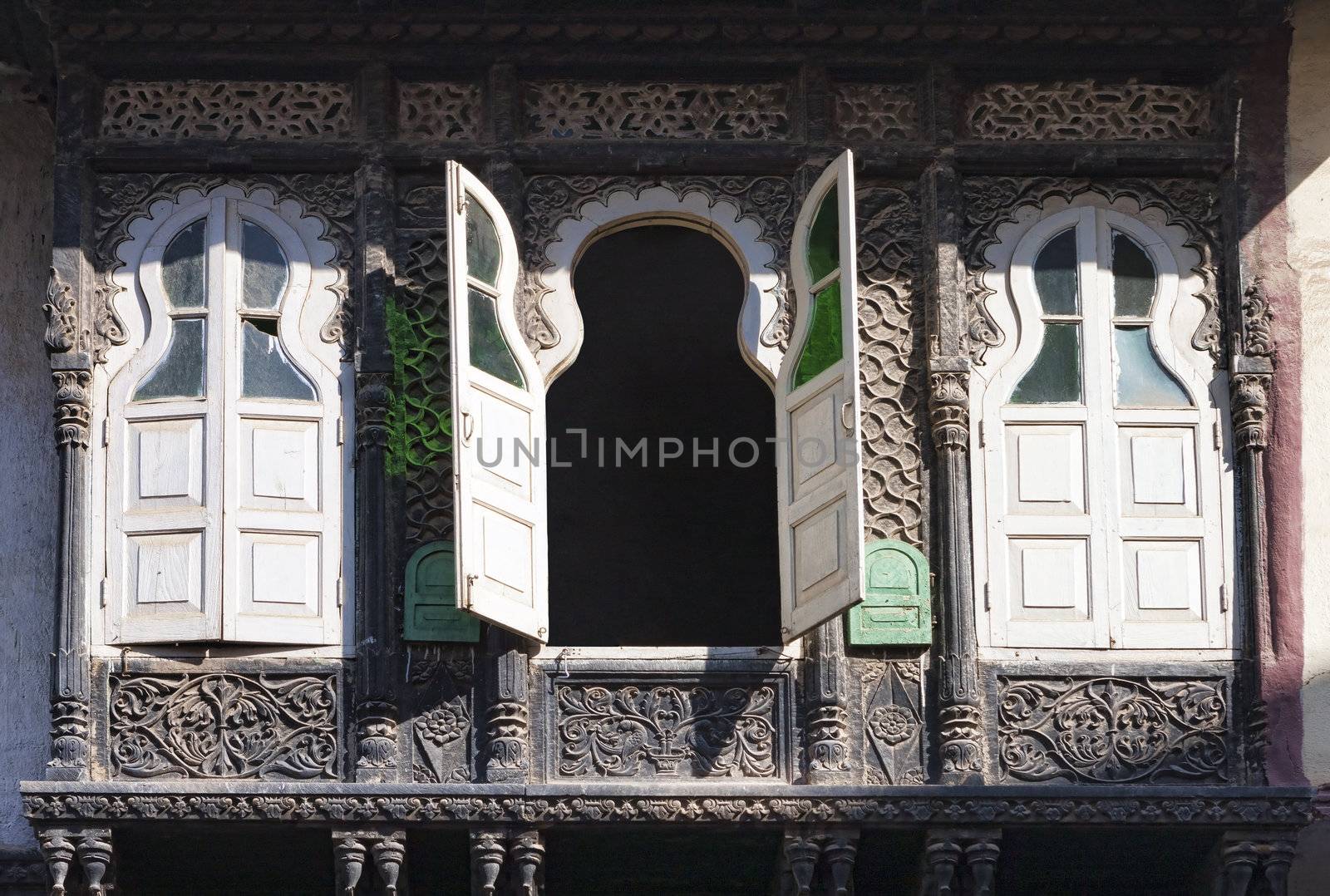 Three old windows with shutters by vladimir_sklyarov