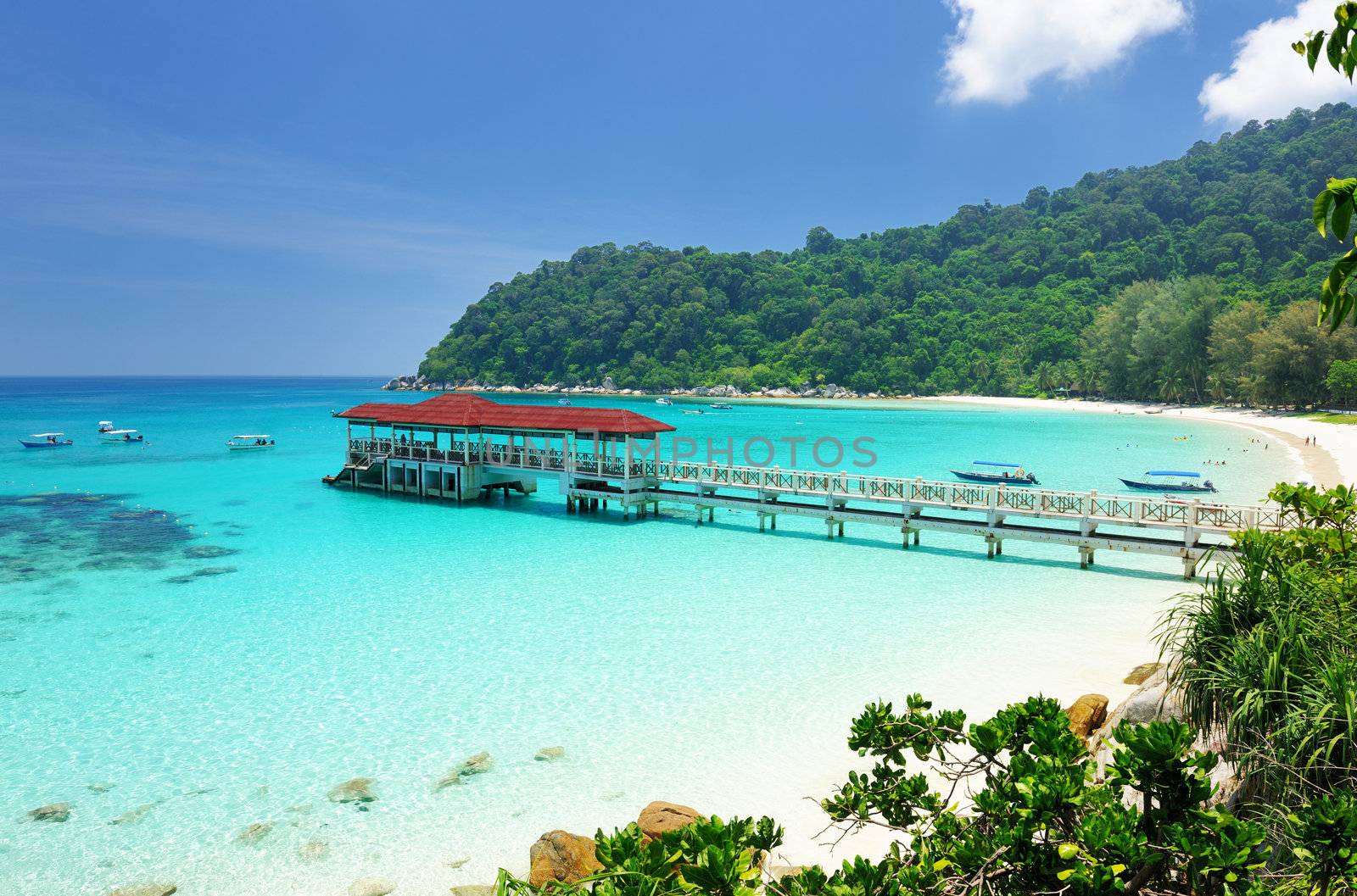 Beautiful beach at Perhentian islands, Malaysia