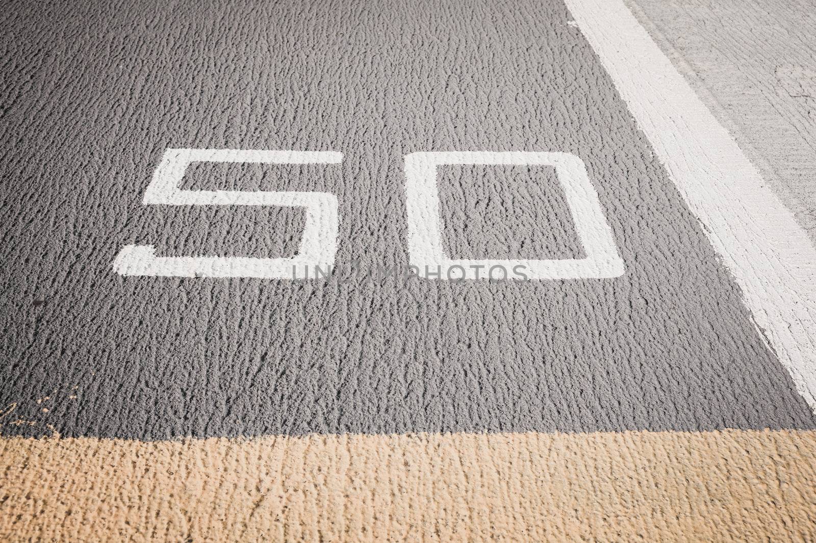 Runway on an Aircraft Carrier with designation marking