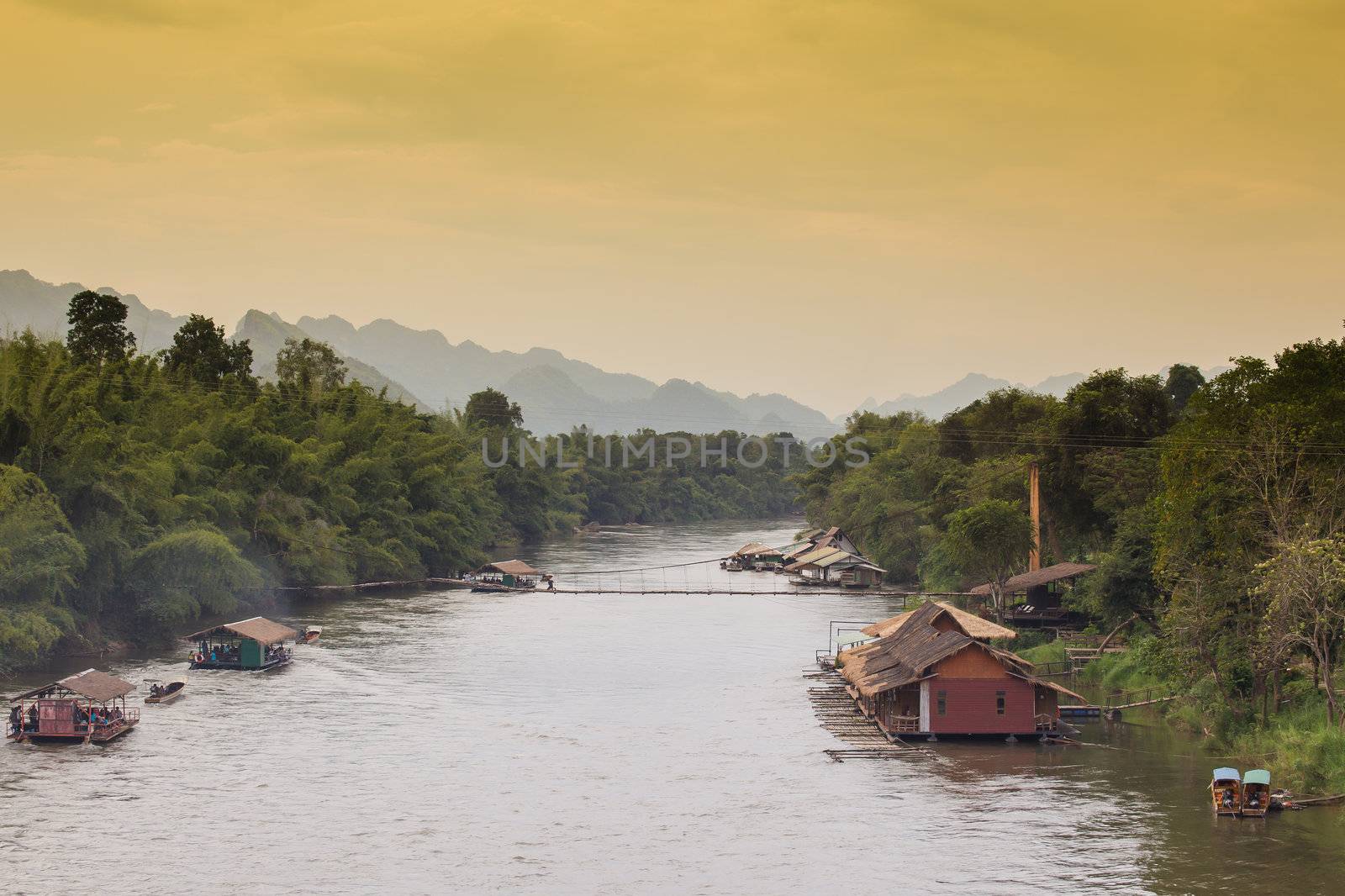 Houses on the river