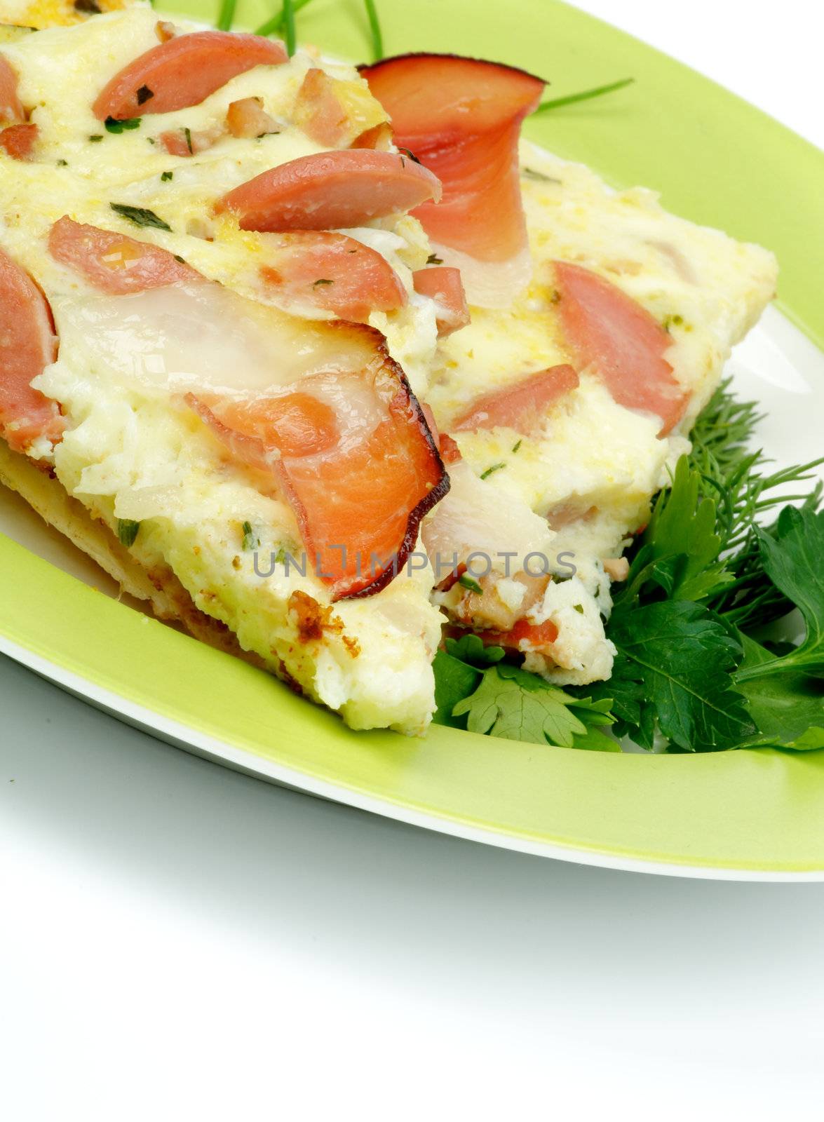 Bacon and Sausage Omelet by zhekos